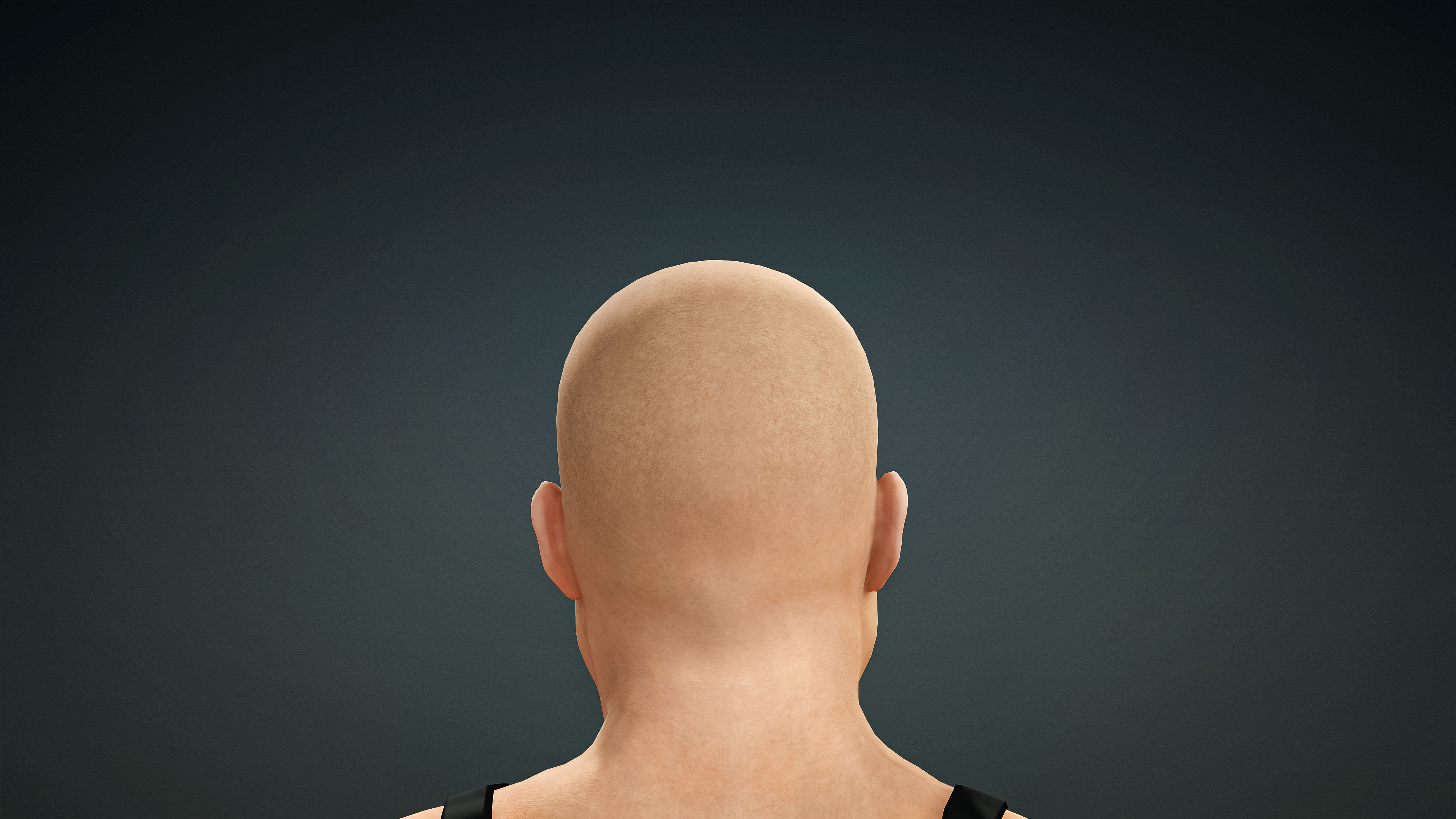 High Quality Realistic Female Base Mesh Fat -Fully Rigged- Low-poly 3D model_15