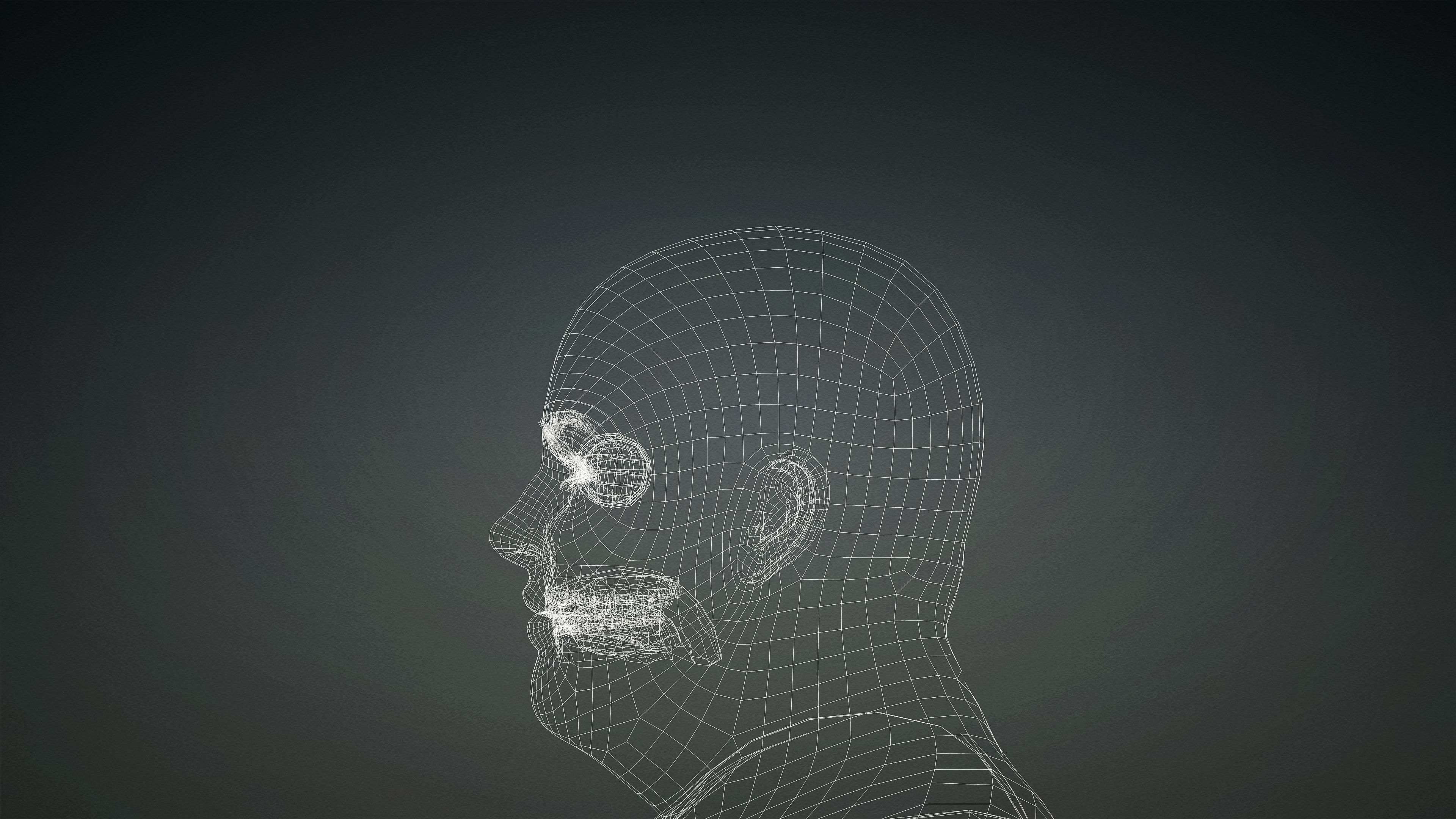 High Quality Realistic Female Base Mesh Fat -Fully Rigged- Low-poly 3D model_19