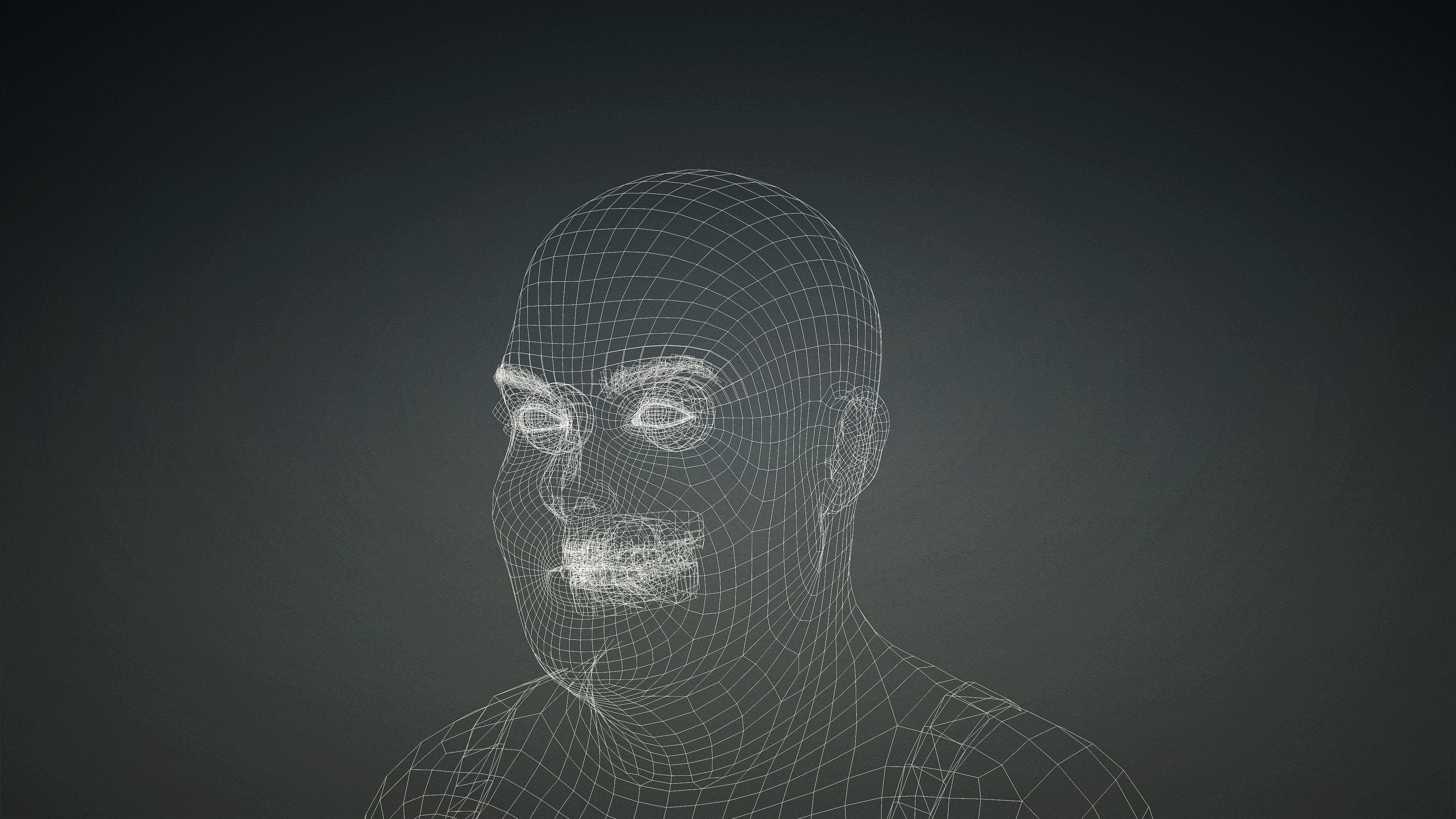 High Quality Realistic Female Base Mesh Fat -Fully Rigged- Low-poly 3D model_17