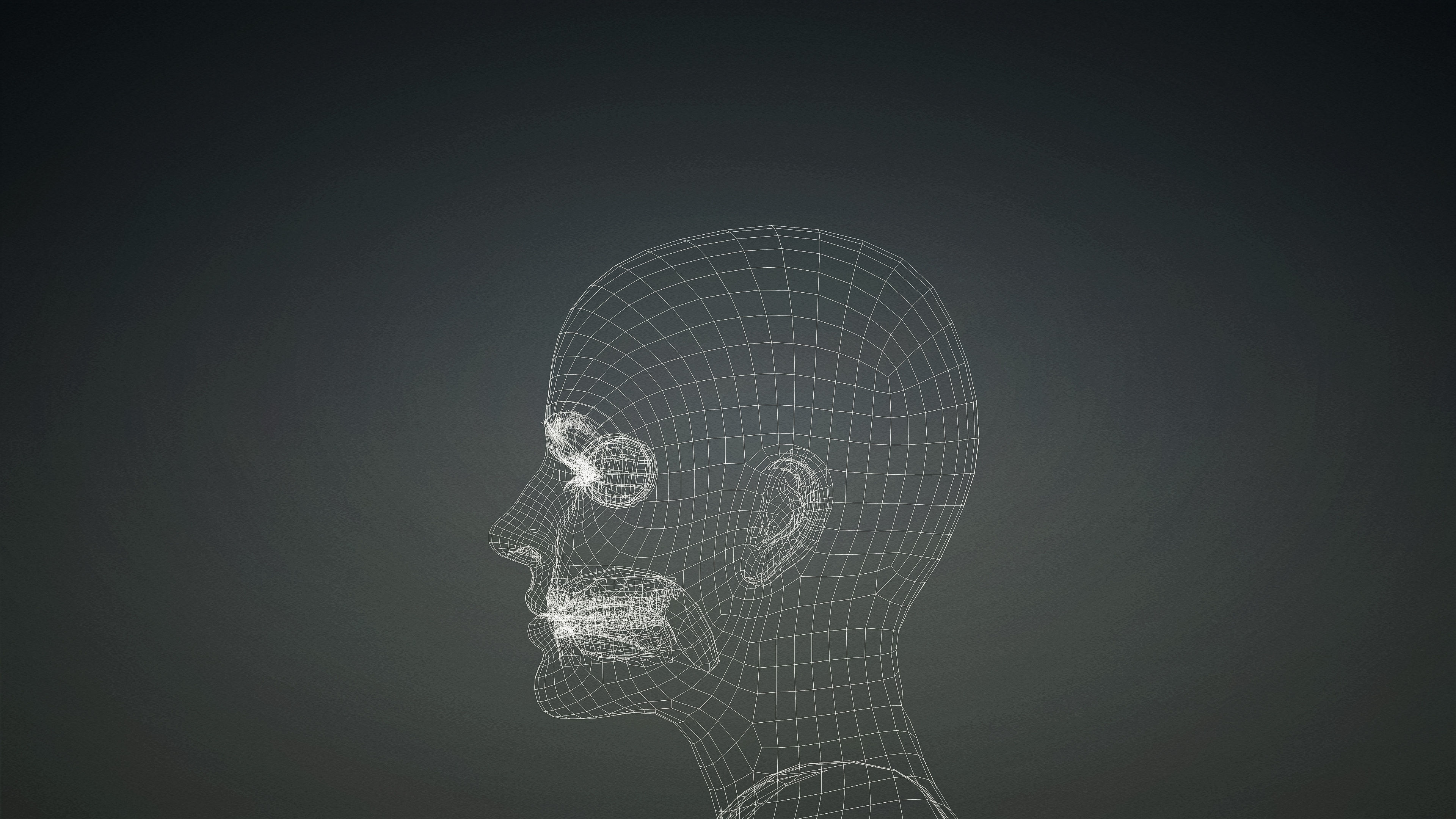 High Quality Realistic Female Base Mesh -Fully Rigged- Low-poly 3D model_19