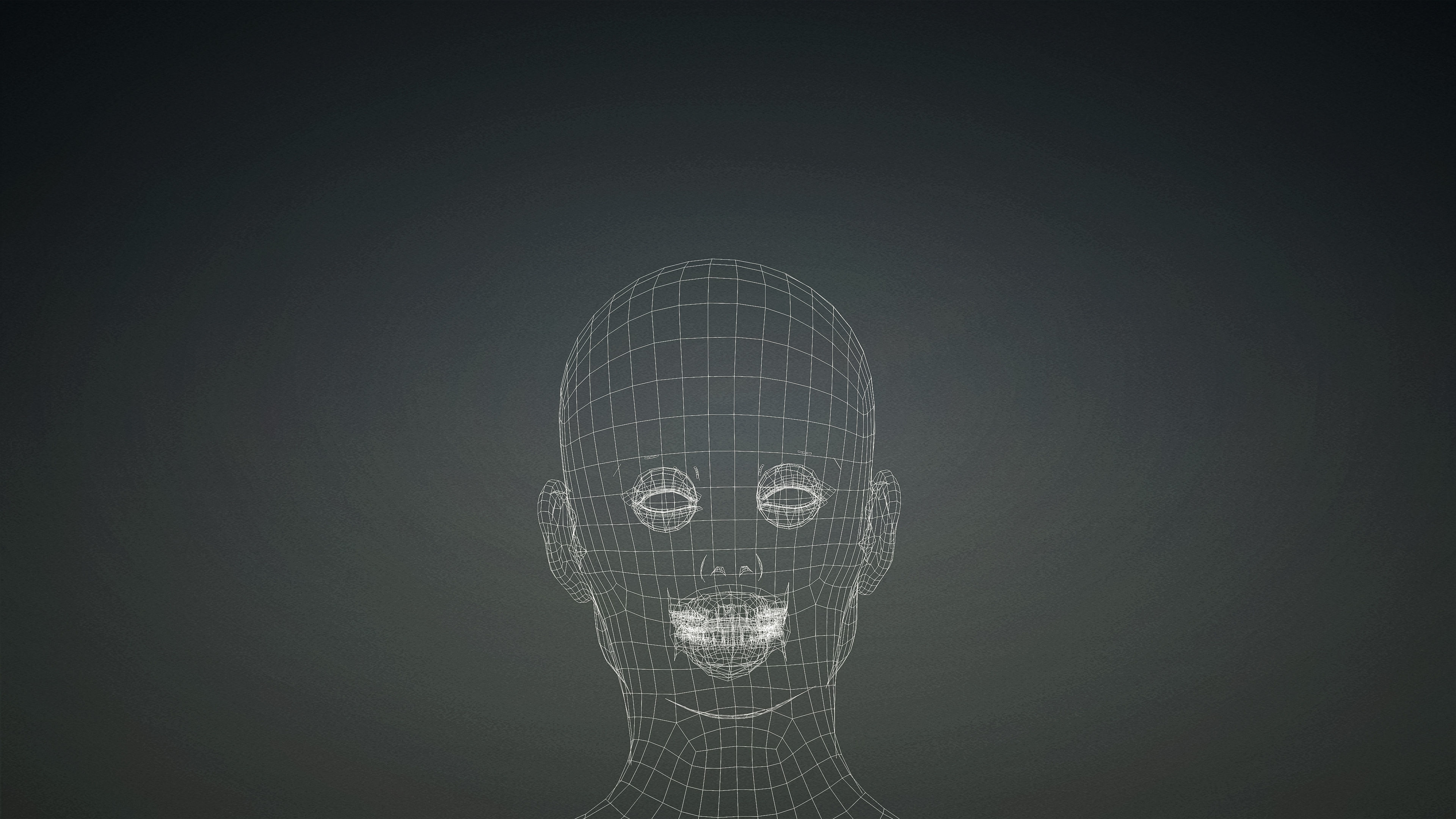 High Quality Realistic Female Base Mesh -Fully Rigged- Low-poly 3D model_22