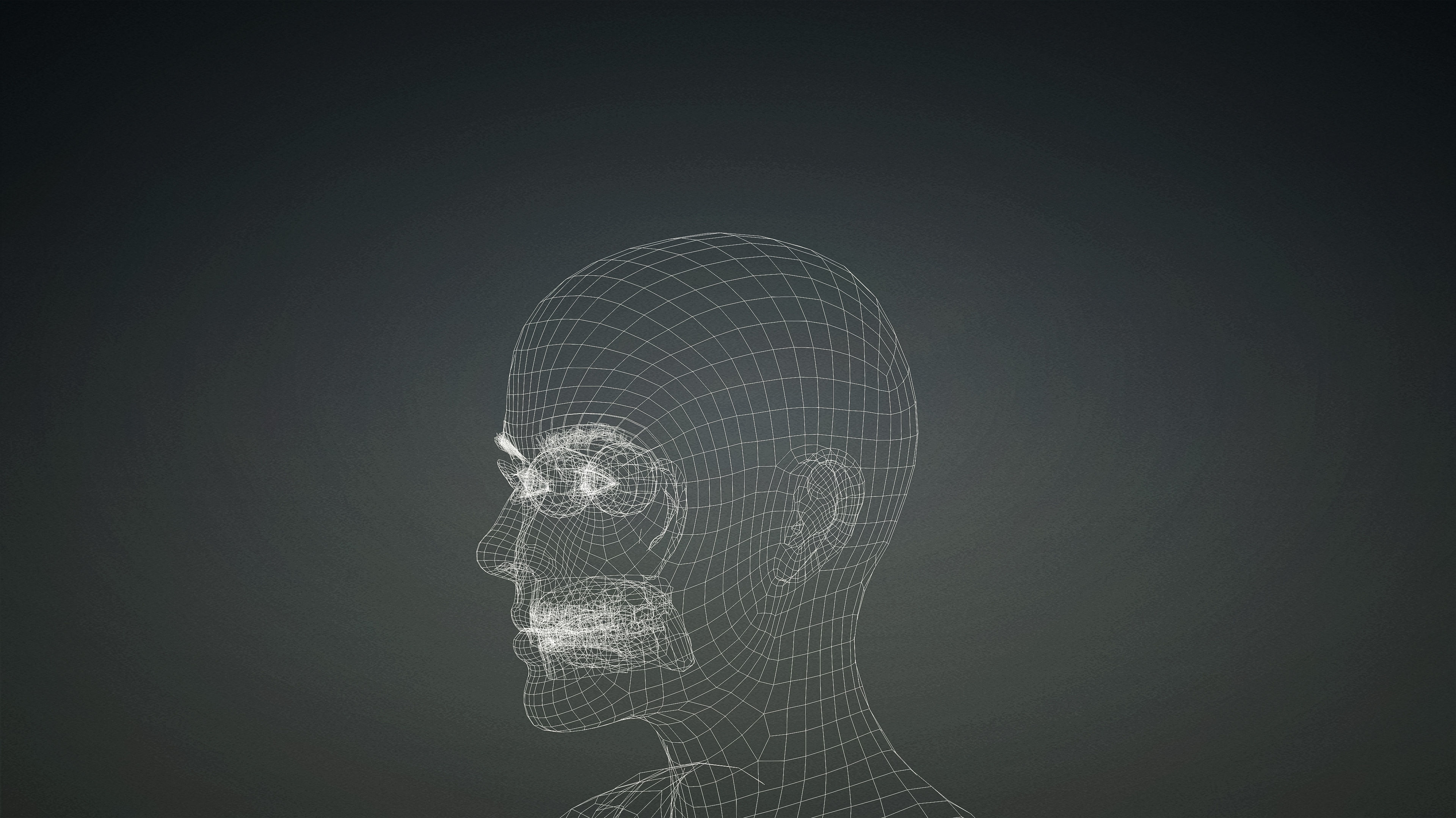 High Quality Realistic Female Base Mesh -Fully Rigged- Low-poly 3D model_18