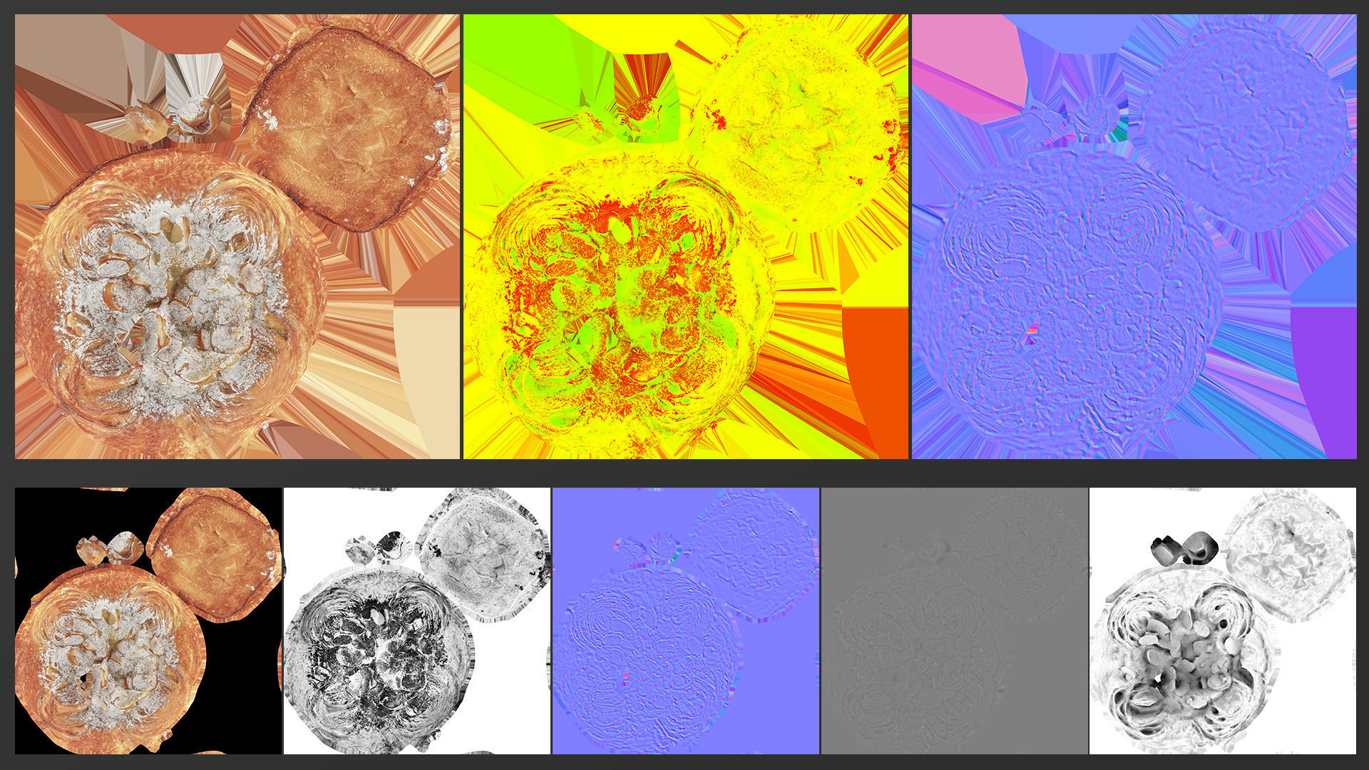 Pastry Set 03 Low-poly 3D model_13