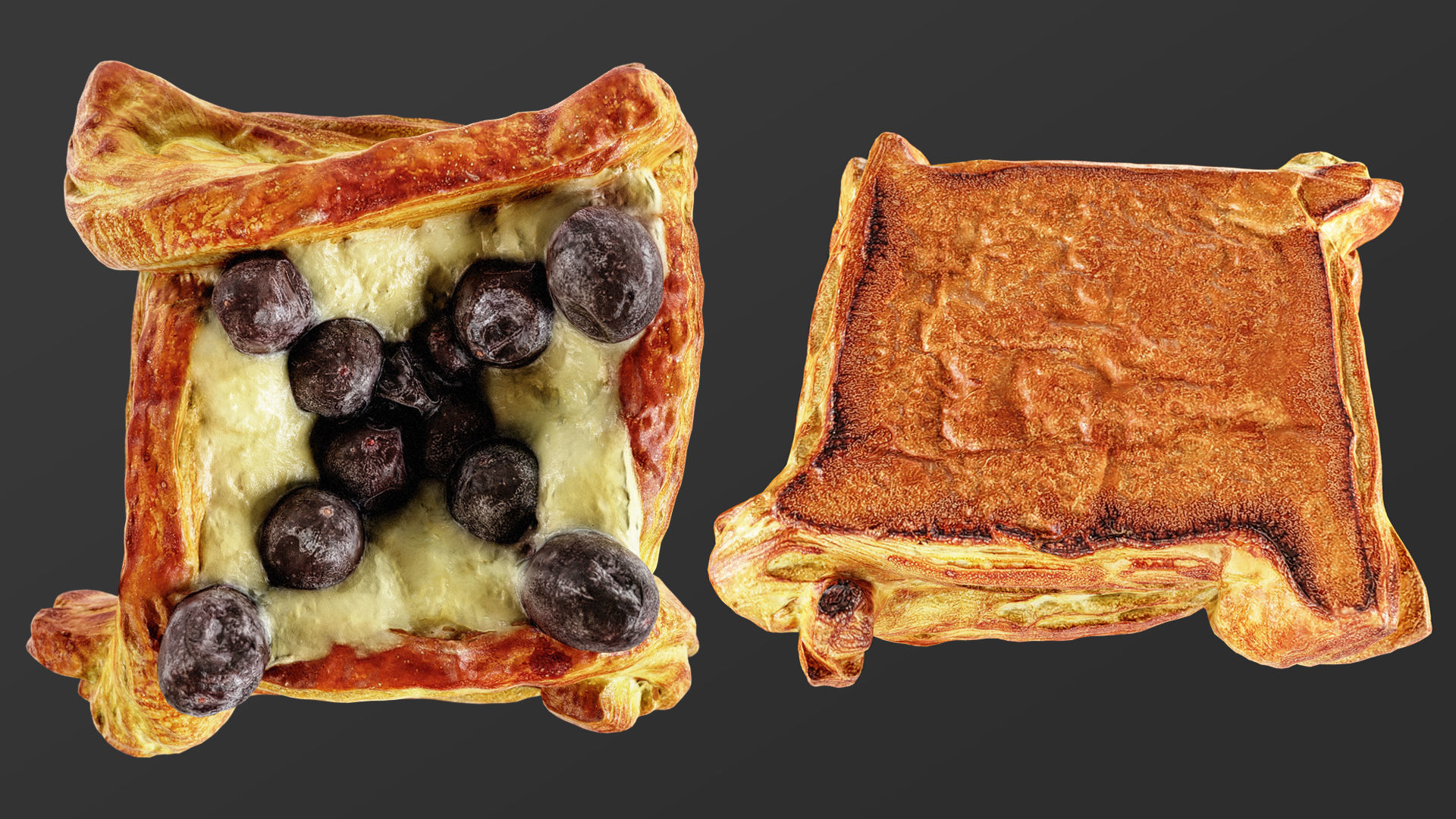 Pastry Set 03 Low-poly 3D model_5