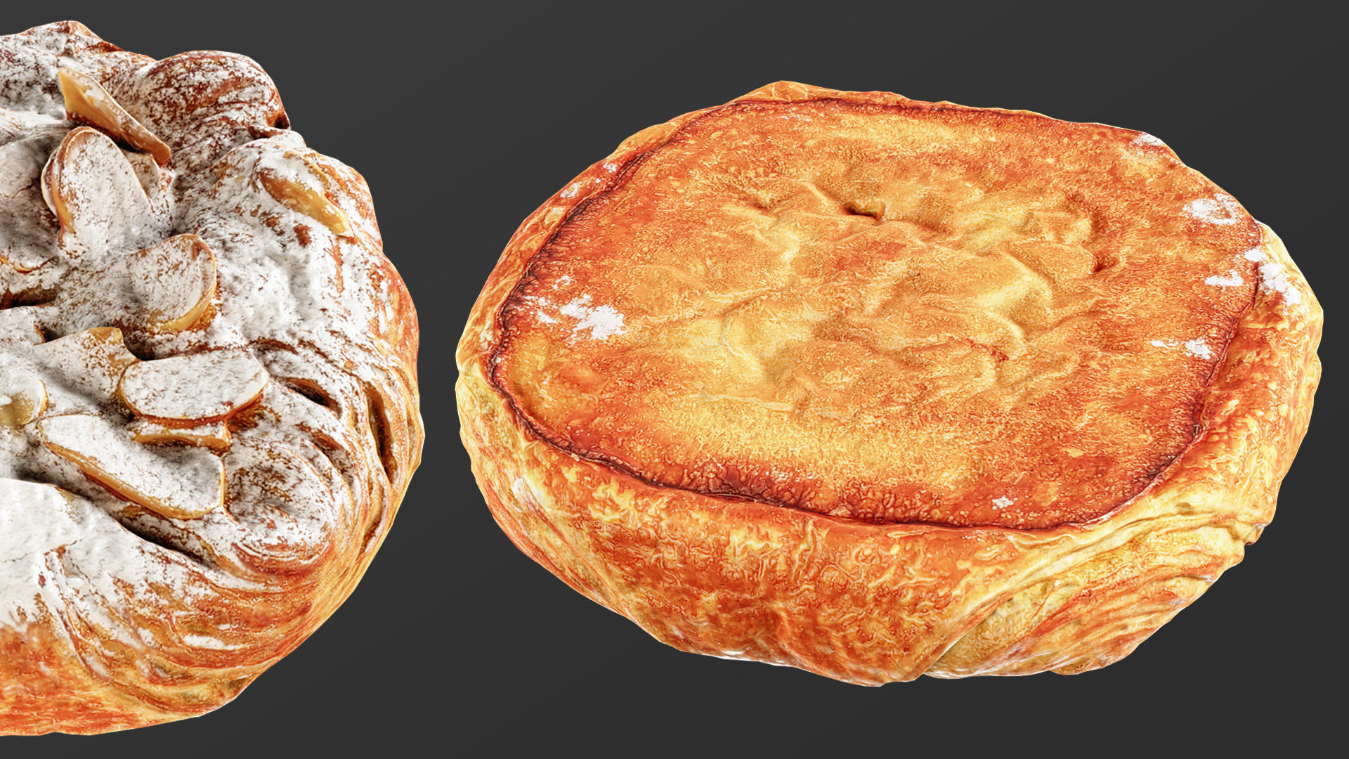 Pastry Set 03 Low-poly 3D model_11