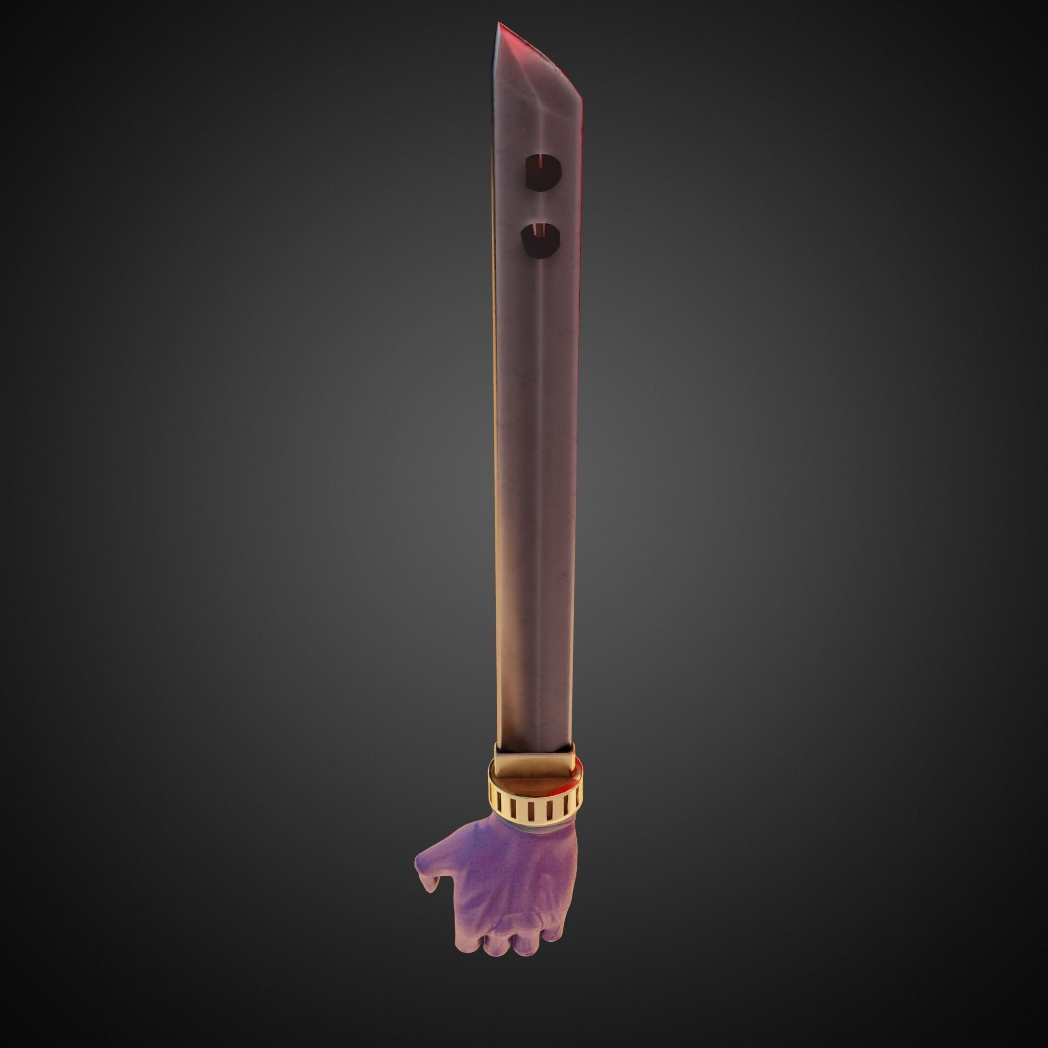 JuJuTsu Kaisen ShigemoHand Sword for Cosplay 3D print model_3