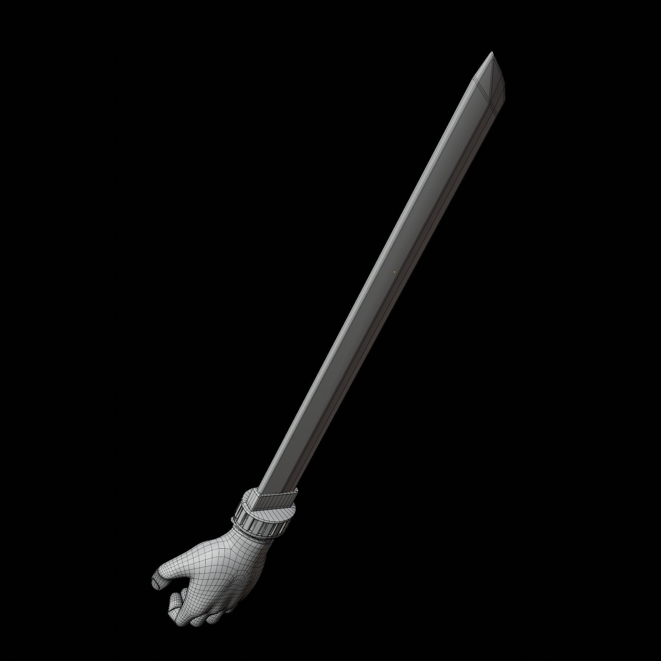 JuJuTsu Kaisen ShigemoHand Sword for Cosplay 3D print model_16