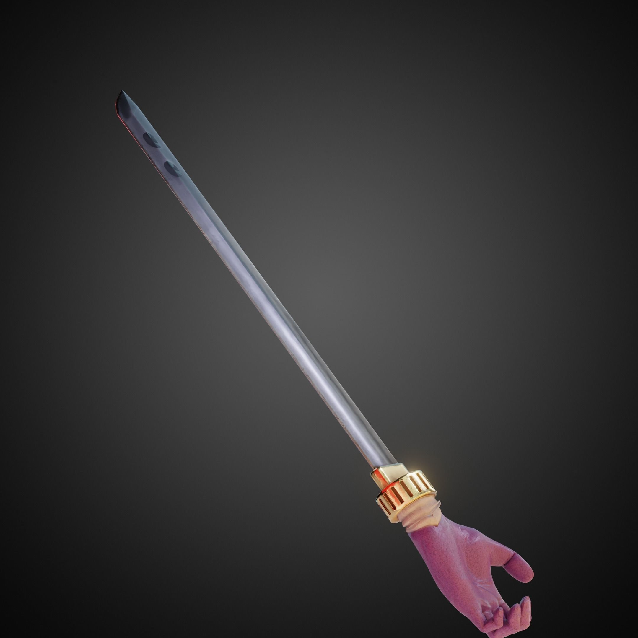 JuJuTsu Kaisen ShigemoHand Sword for Cosplay 3D print model_6