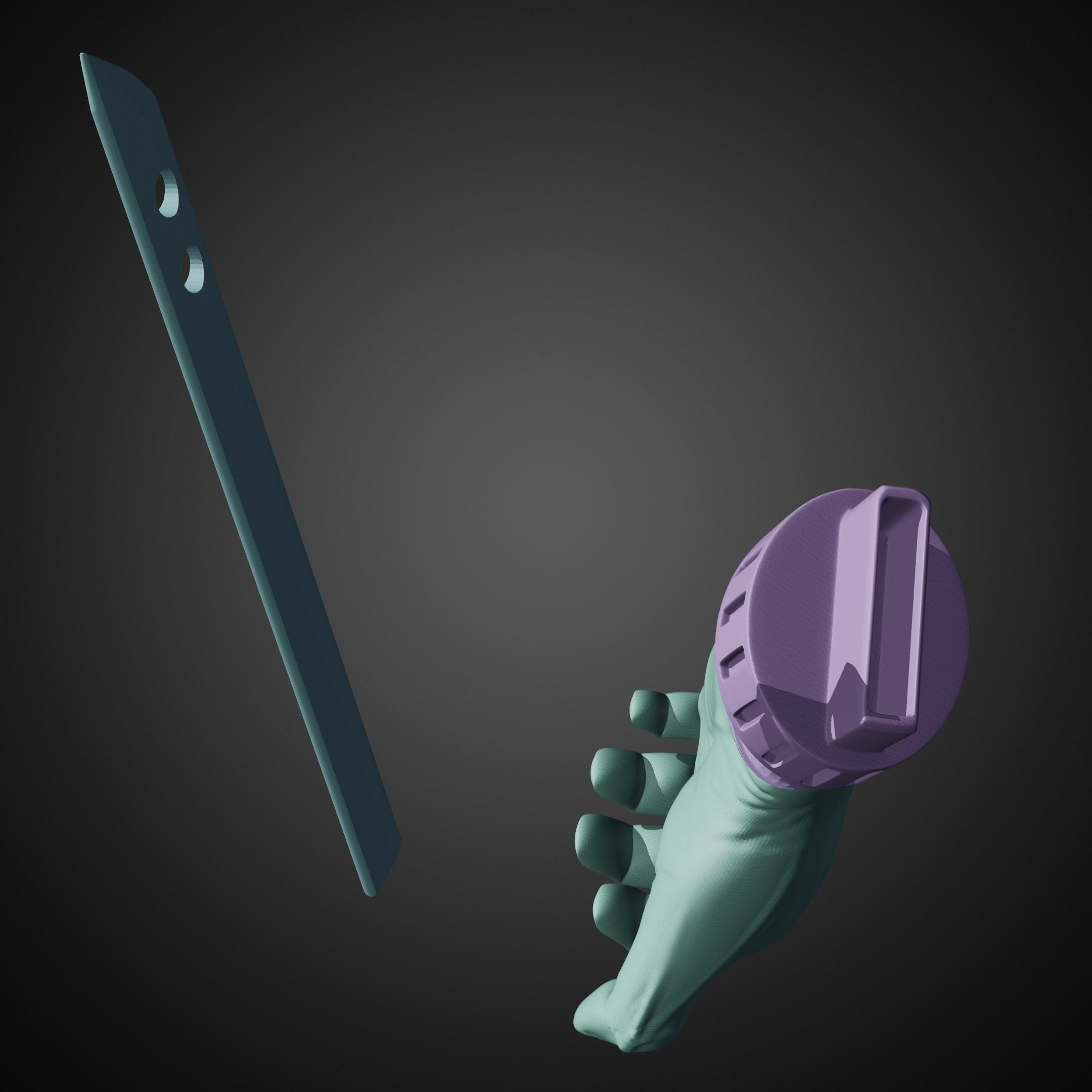 JuJuTsu Kaisen ShigemoHand Sword for Cosplay 3D print model_14