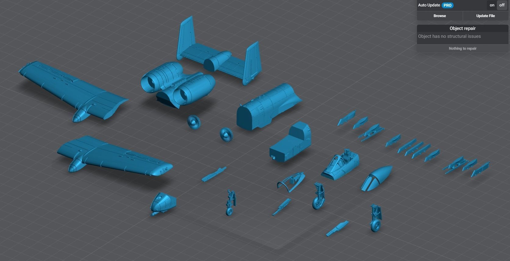 A10 Thunderbolt 2 scale model  3D print model_7