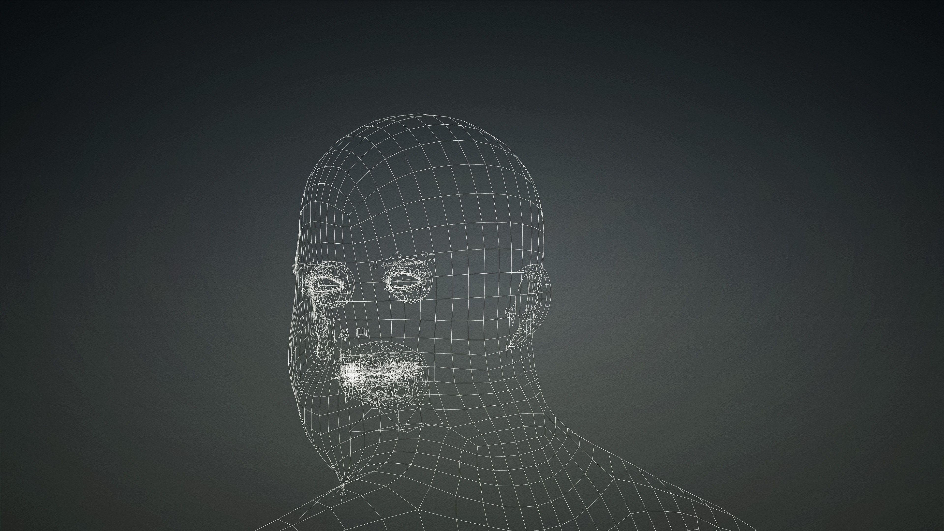 High Quality 3 Realistic Male Base Meshes -Fully Rigged- 3D Model Collection_37