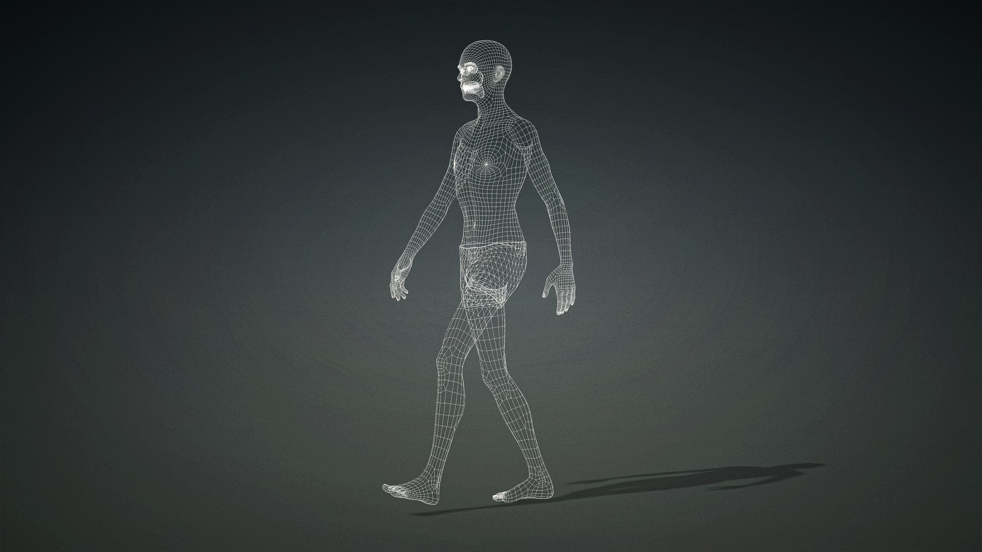 High Quality 3 Realistic Male Base Meshes -Fully Rigged- 3D Model Collection_86