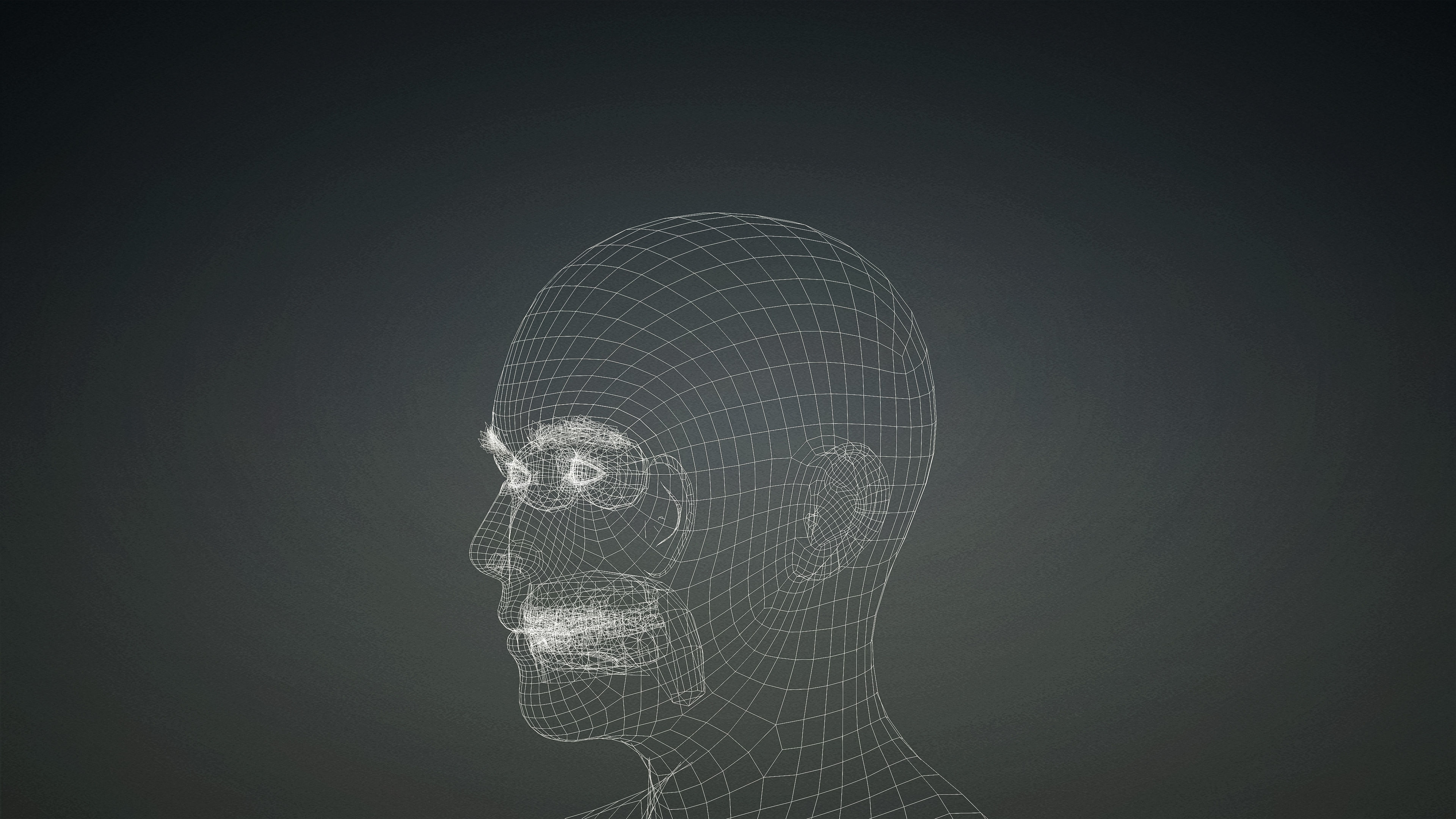 High Quality 3 Realistic Male Base Meshes -Fully Rigged- 3D Model Collection_57