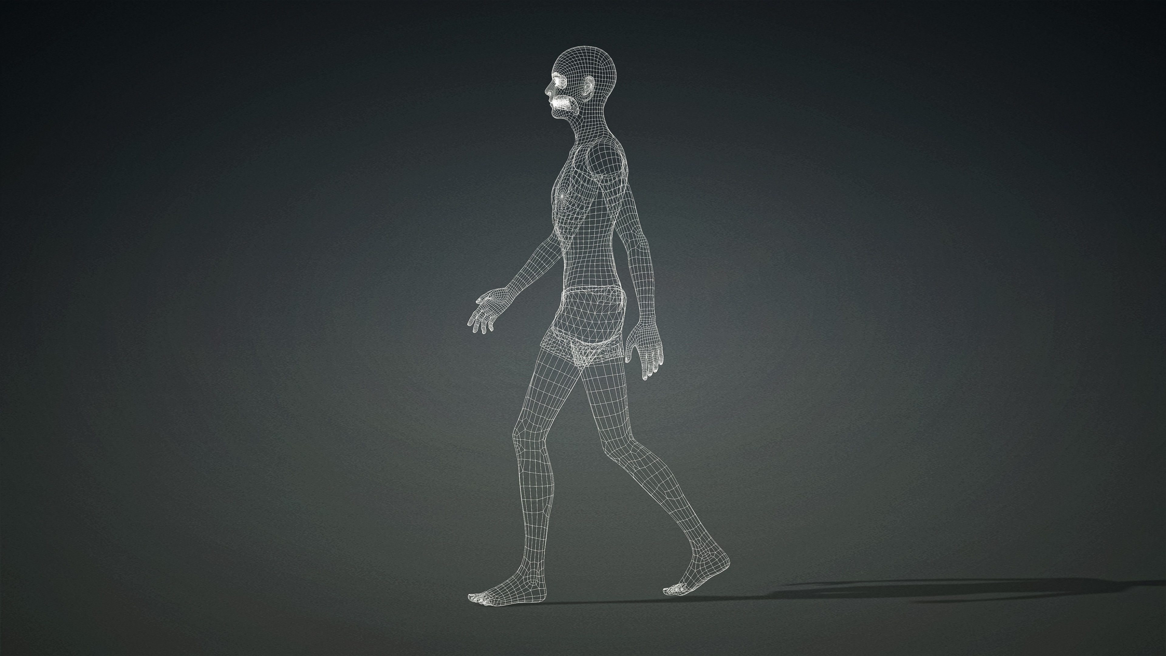 High Quality 3 Realistic Male Base Meshes -Fully Rigged- 3D Model Collection_82