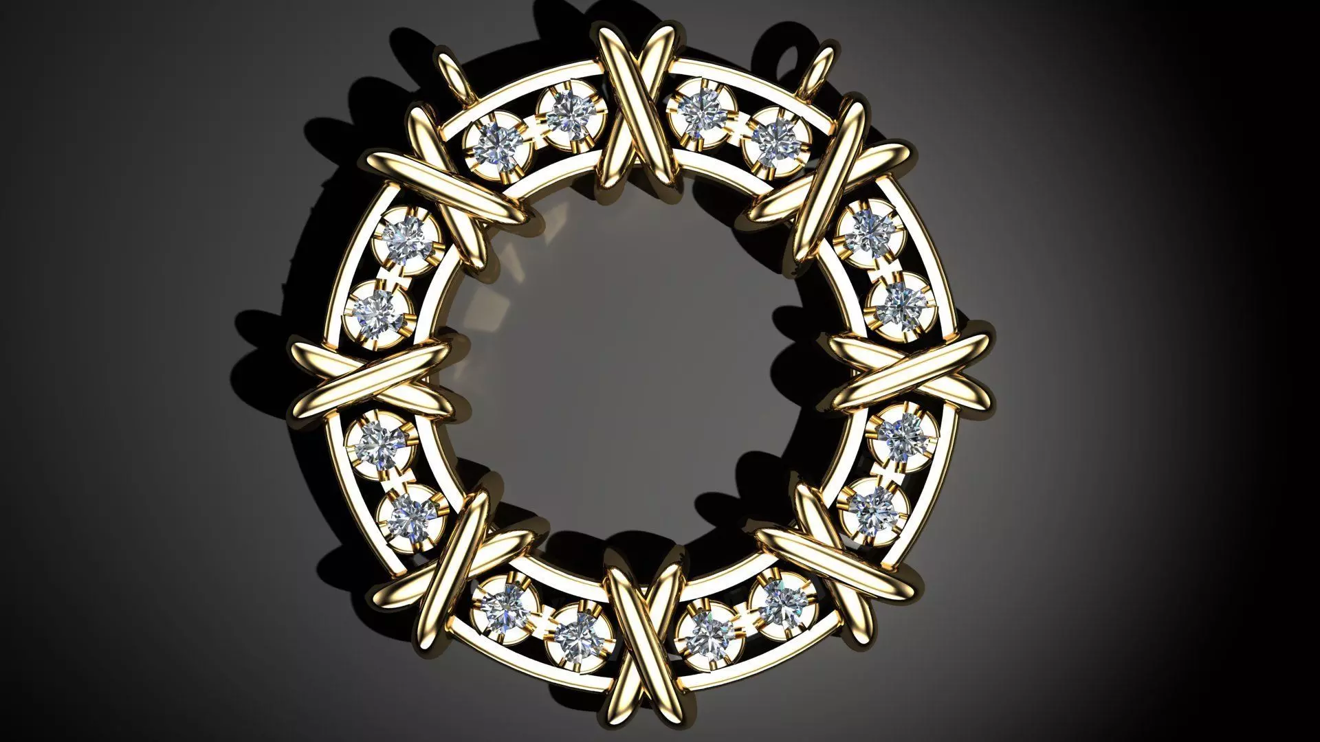 Tiffany Diamond Pendant 3D print model 3D print model