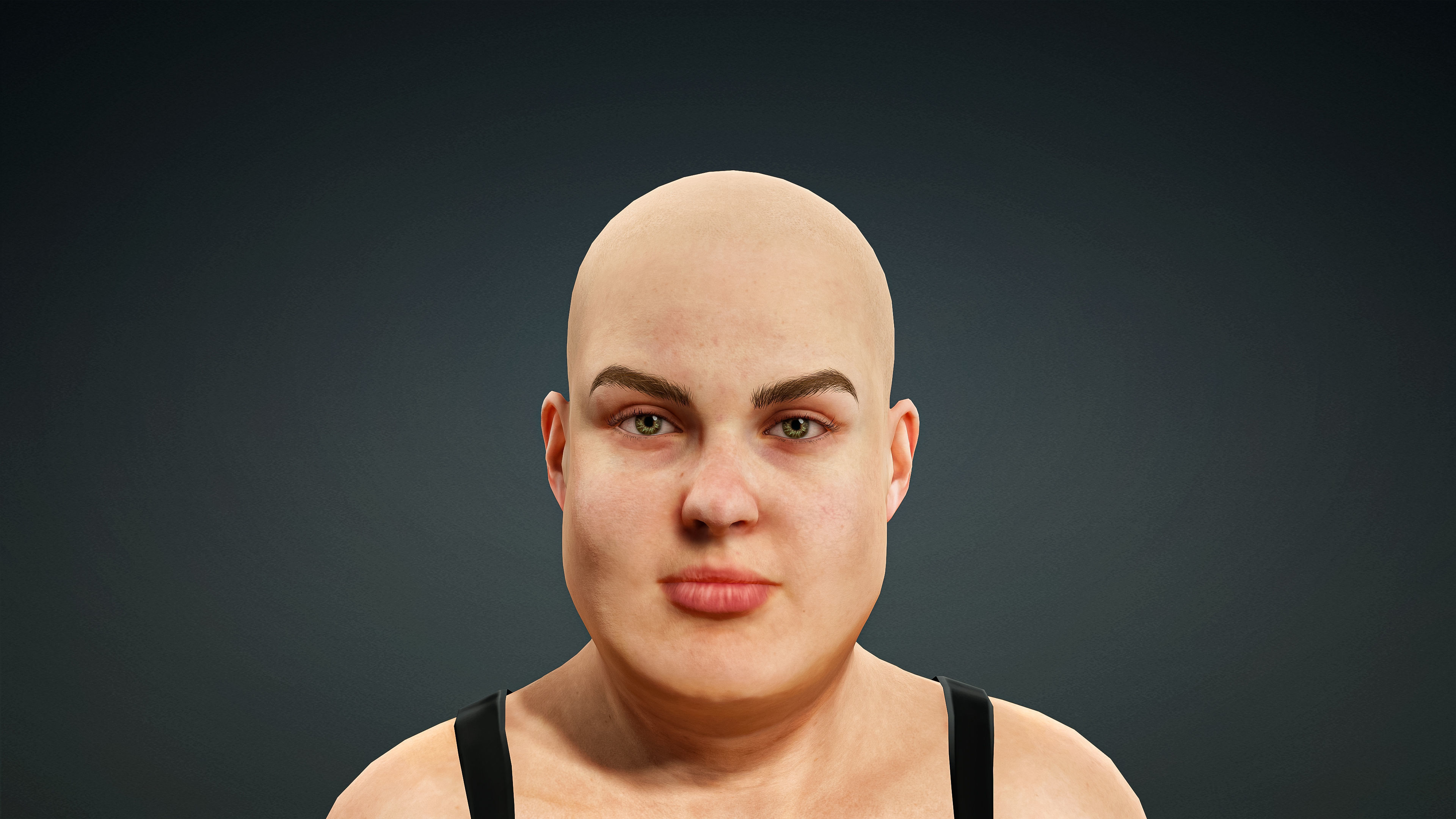 High Quality Realistic 3 Female Base Meshes -Fully Rigged- 3D Model Collection_27