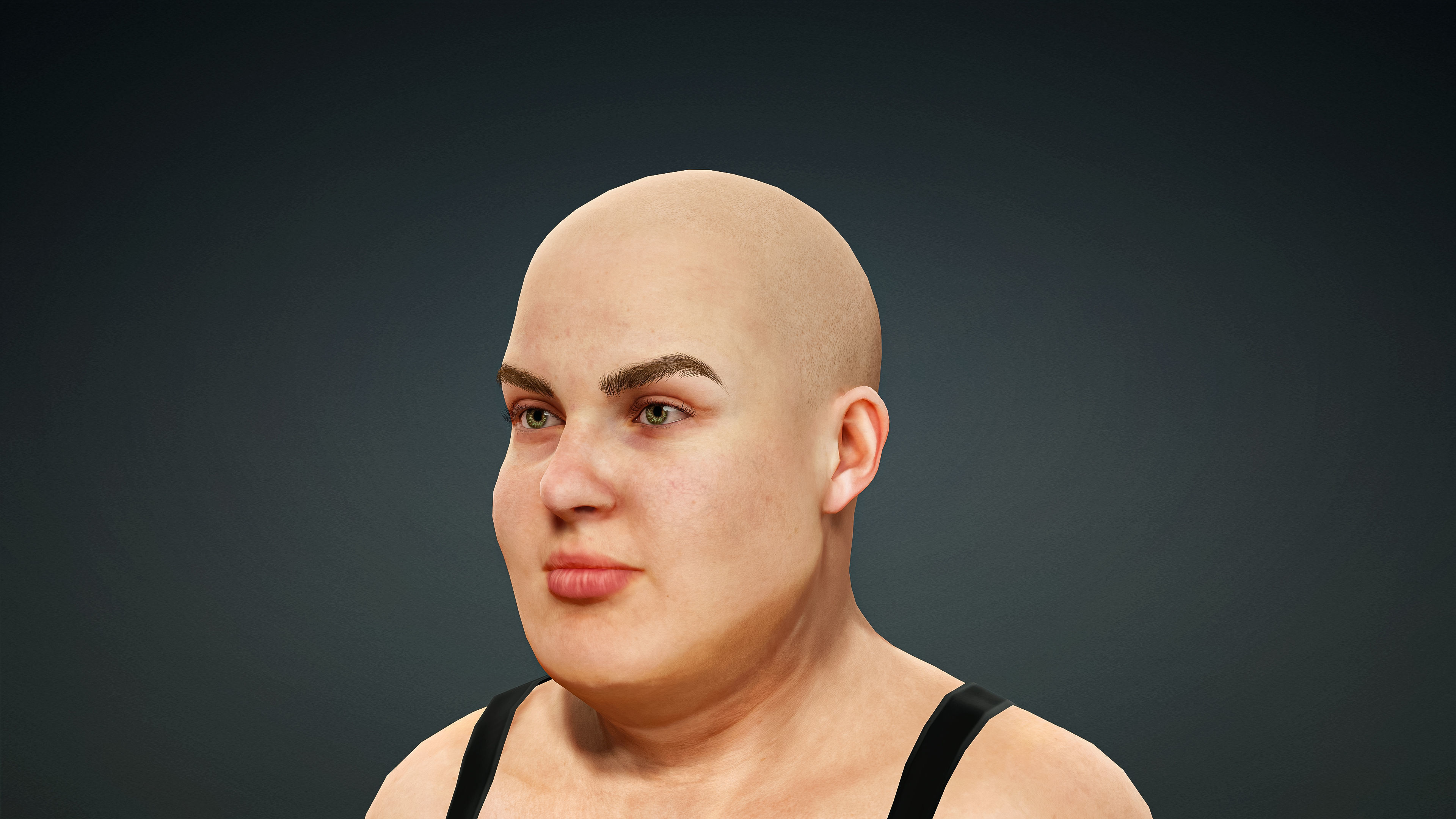 High Quality Realistic 3 Female Base Meshes -Fully Rigged- 3D Model Collection_29