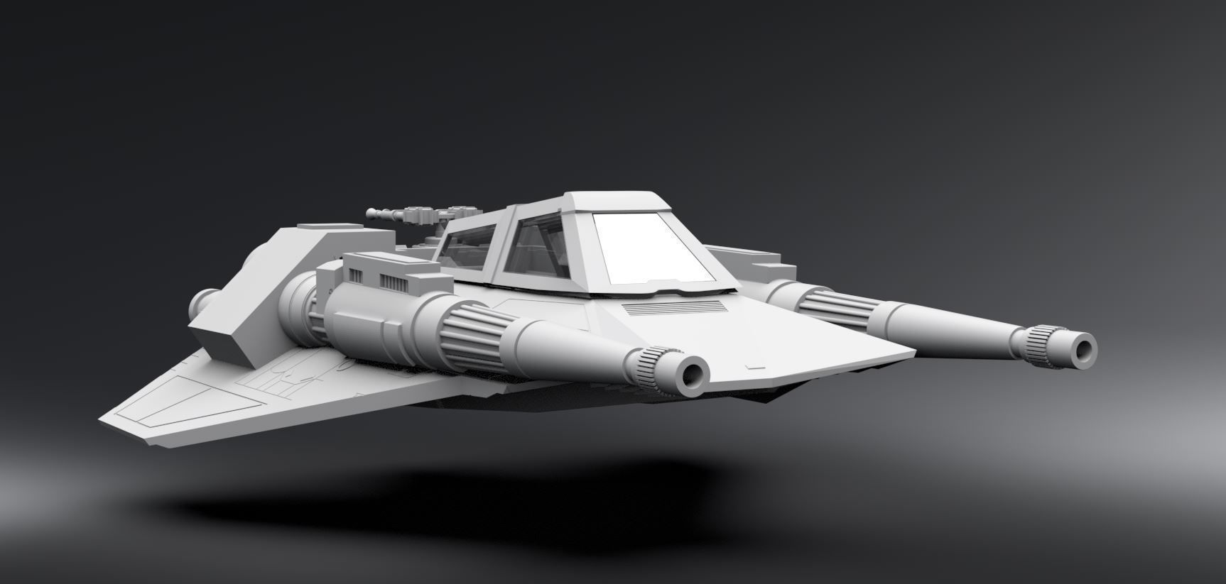 T47 Airspeeder Concept  Scale model 3D print model_4