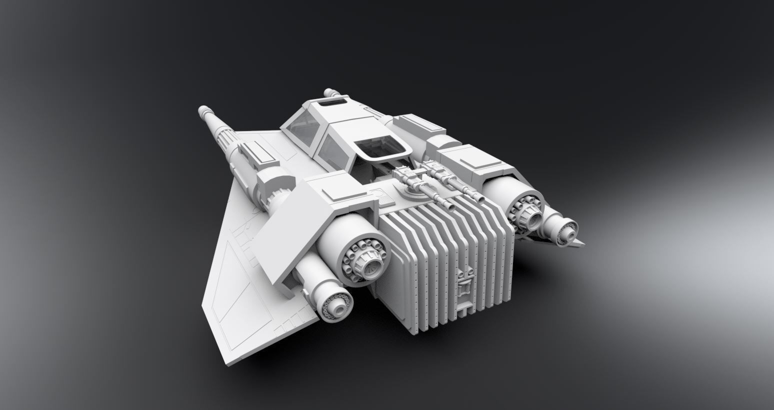 T47 Airspeeder Concept  Scale model 3D print model_2