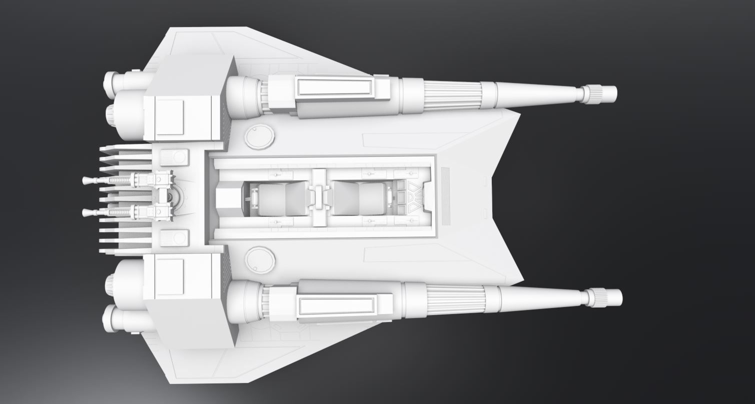 T47 Airspeeder Concept  Scale model 3D print model_3