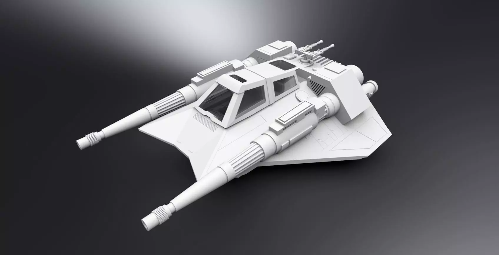 T47 Airspeeder Concept  Scale model 3D print model_0