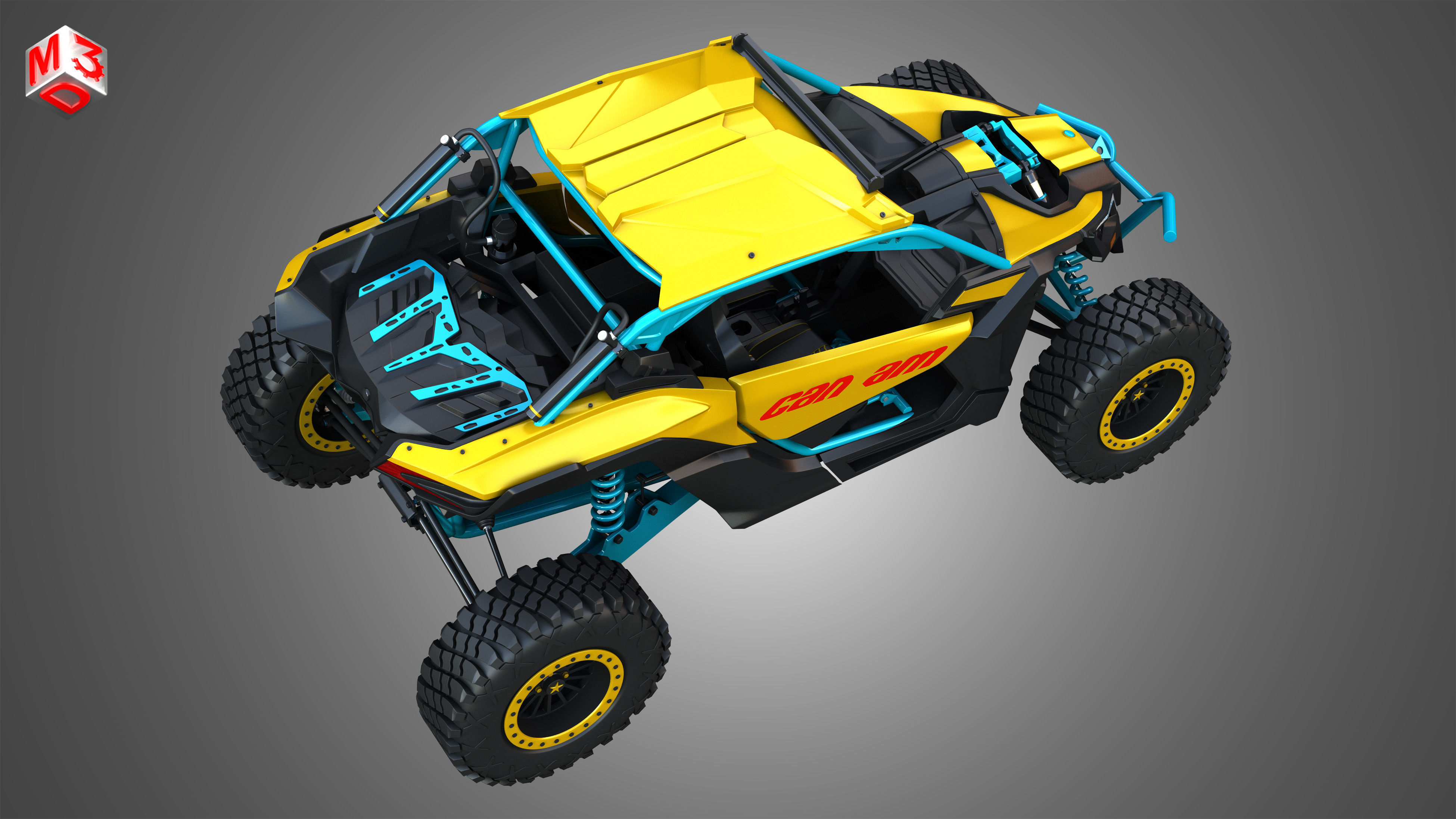 Can-Am Maverick X3 - 2 Doors 3D model_19