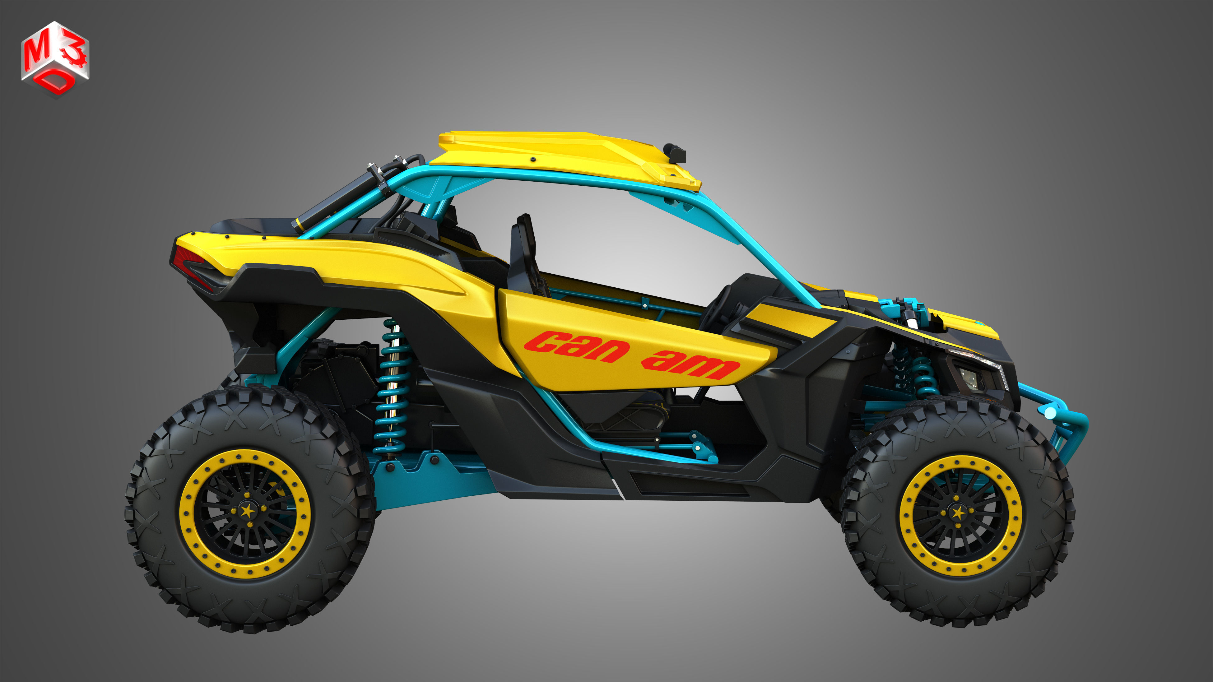 Can-Am Maverick X3 - 2 Doors 3D model_5
