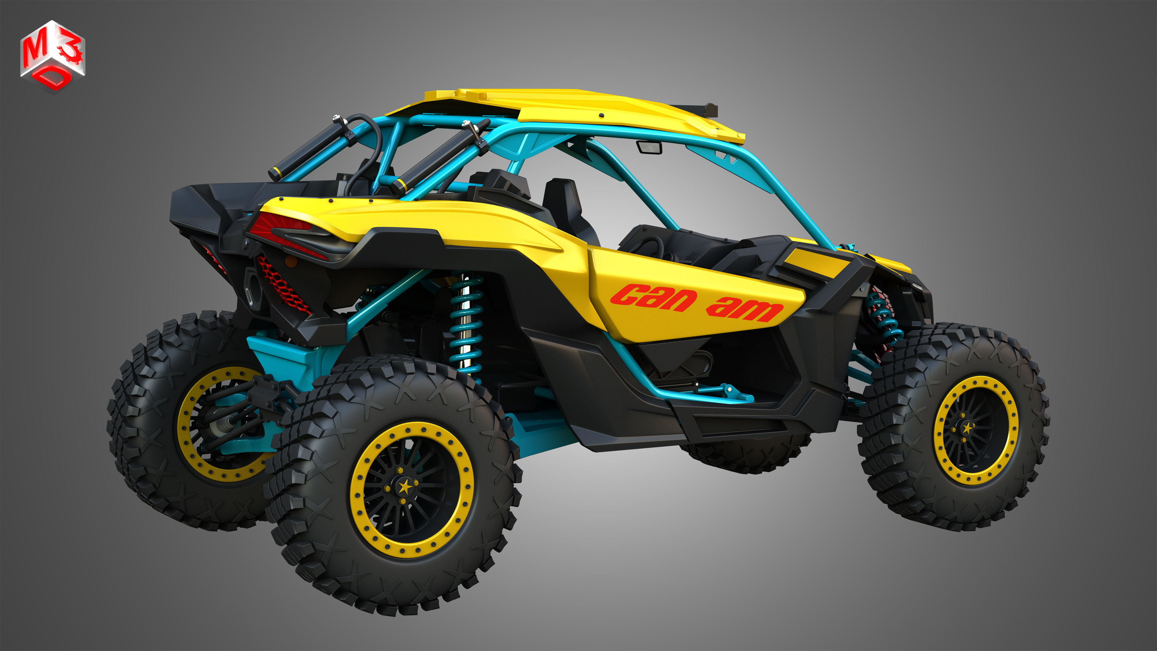 Can-Am Maverick X3 - 2 Doors 3D model_15