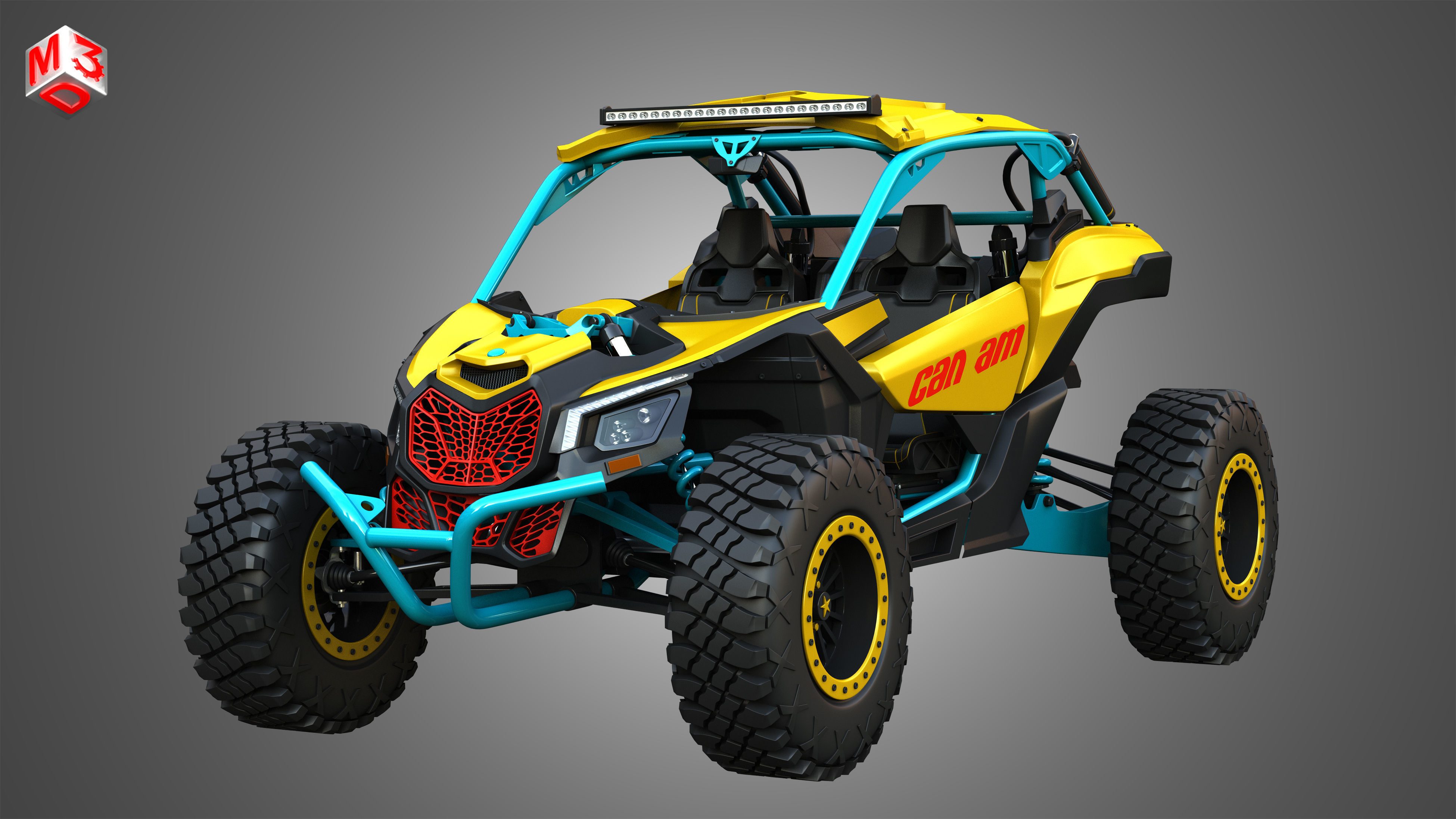 Can-Am Maverick X3 - 2 Doors 3D model_10