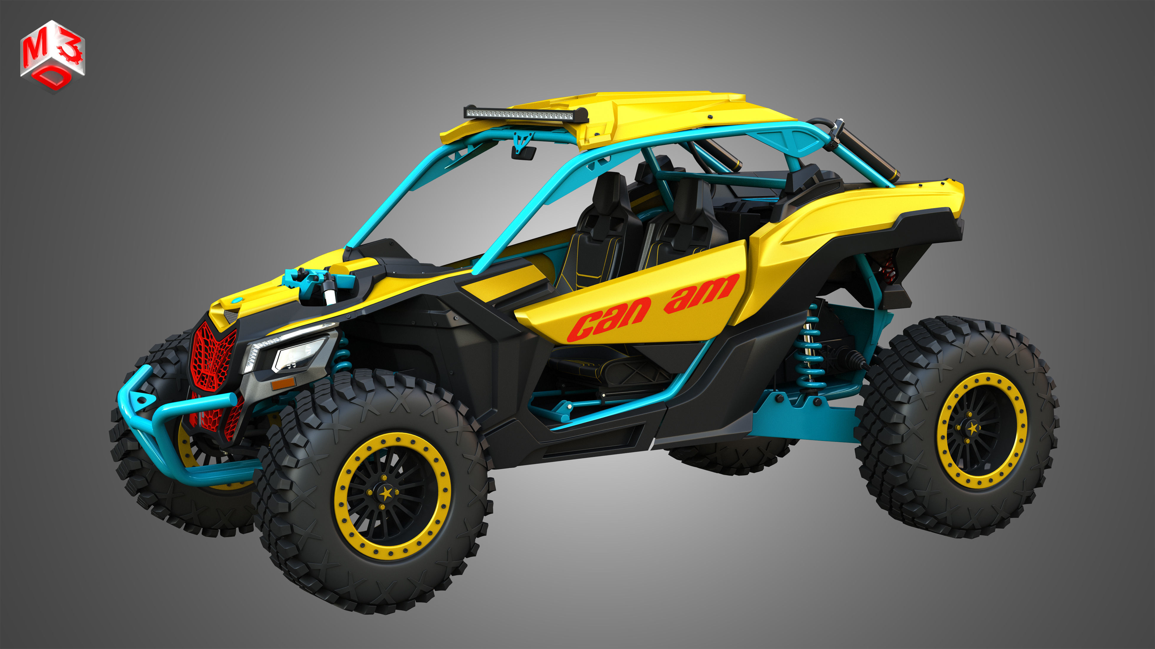 Can-Am Maverick X3 - 2 Doors 3D model_14