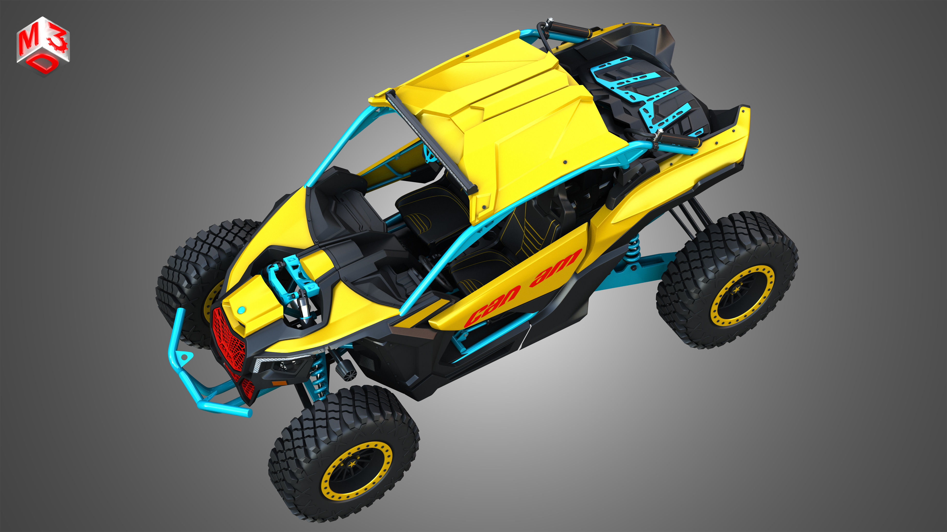 Can-Am Maverick X3 - 2 Doors 3D model_18