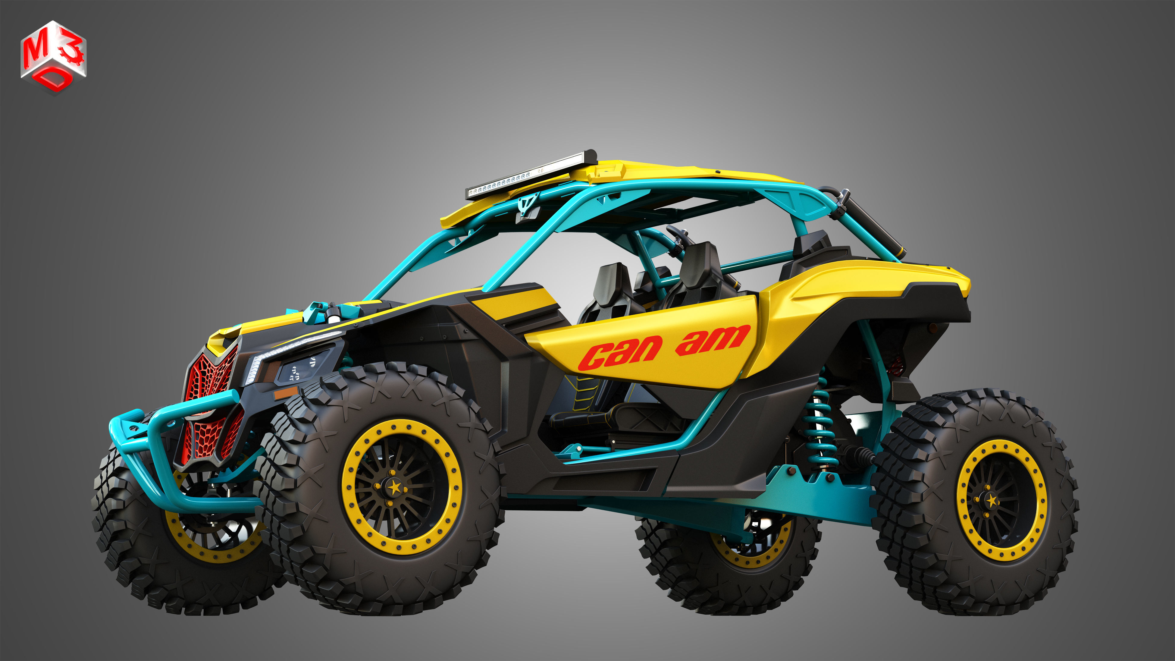 Can-Am Maverick X3 - 2 Doors 3D model_6