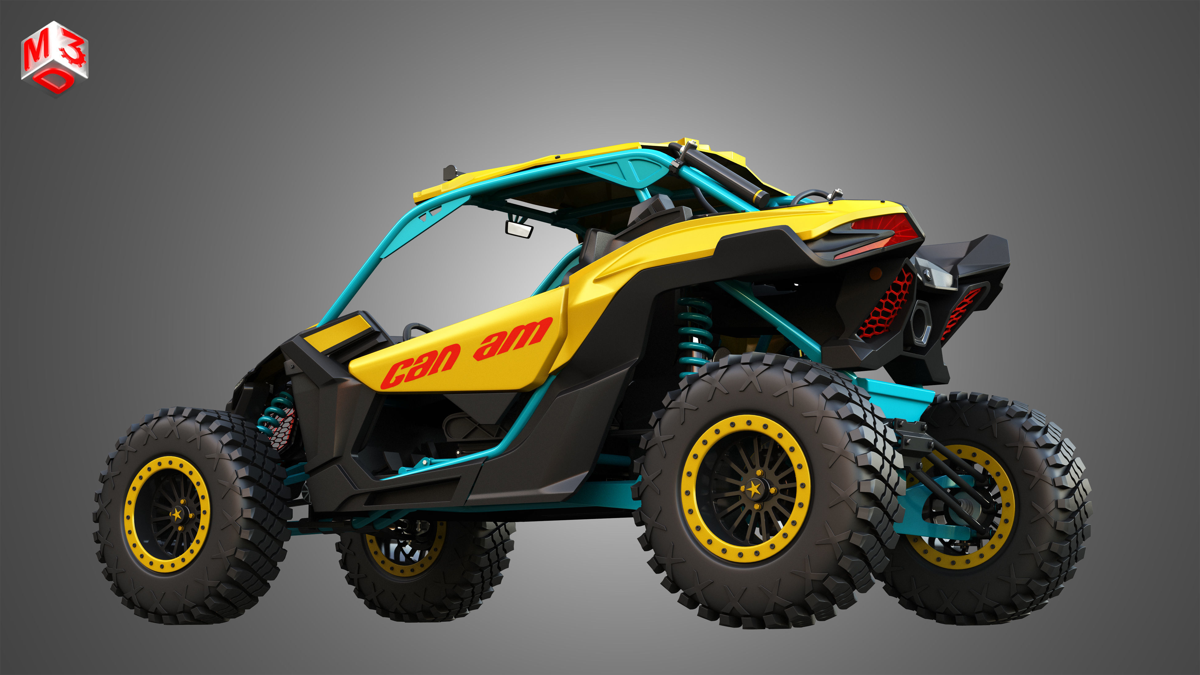 Can-Am Maverick X3 - 2 Doors 3D model_9