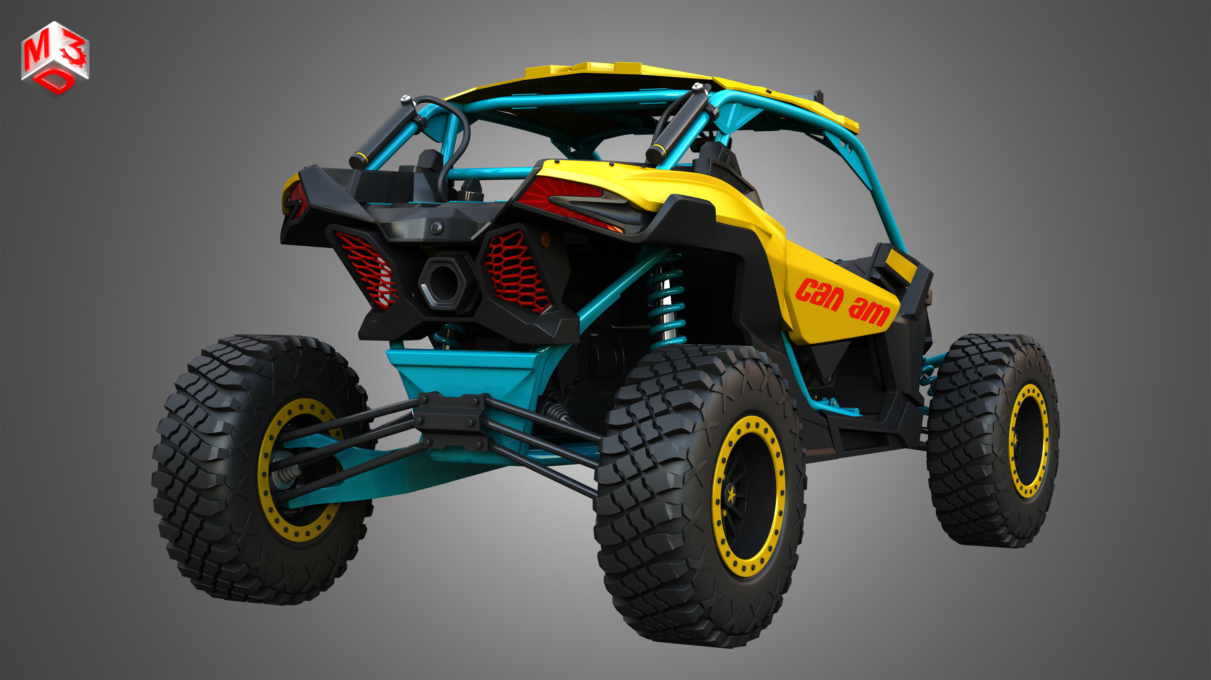 Can-Am Maverick X3 - 2 Doors 3D model_11