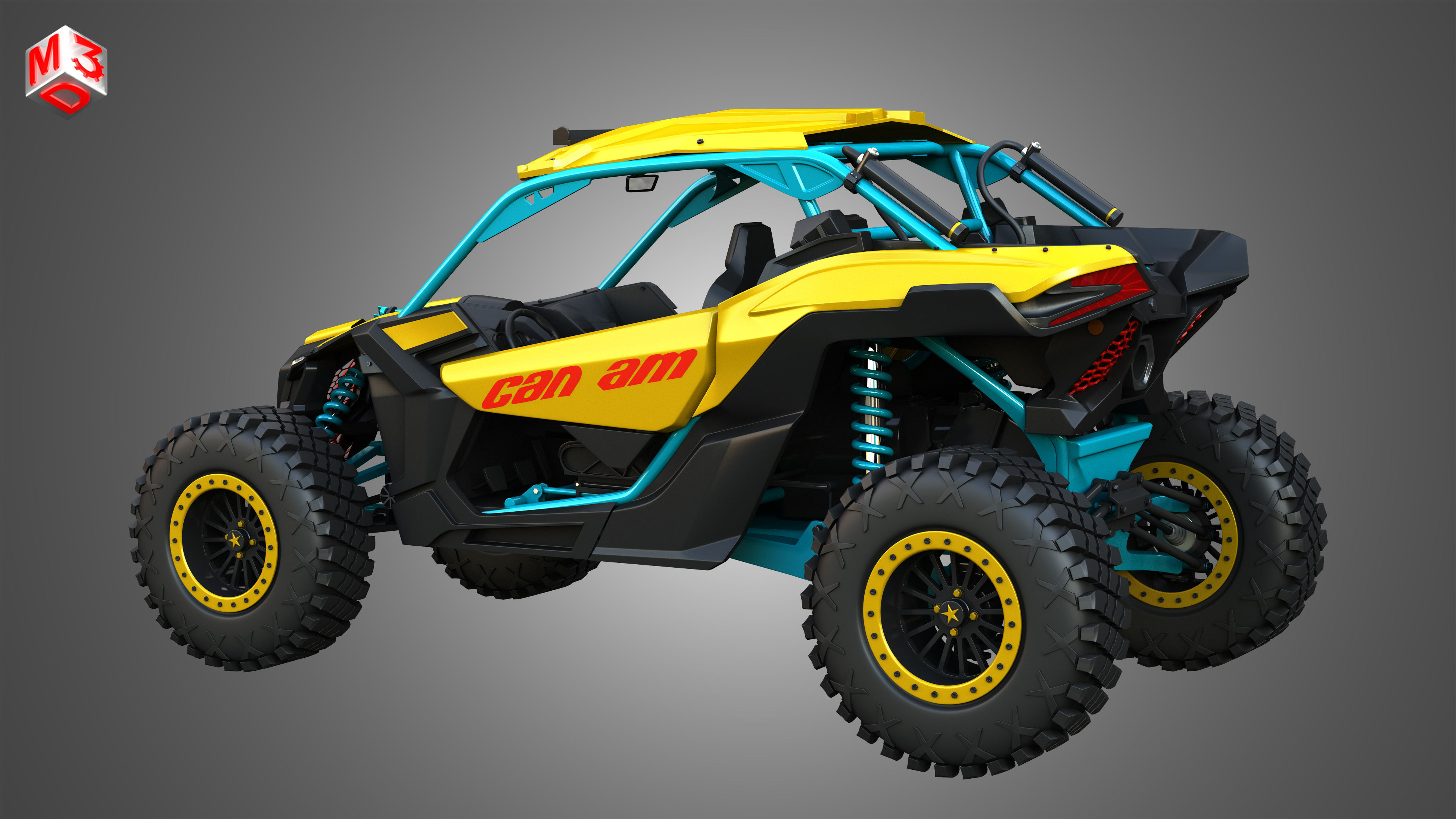 Can-Am Maverick X3 - 2 Doors 3D model_17