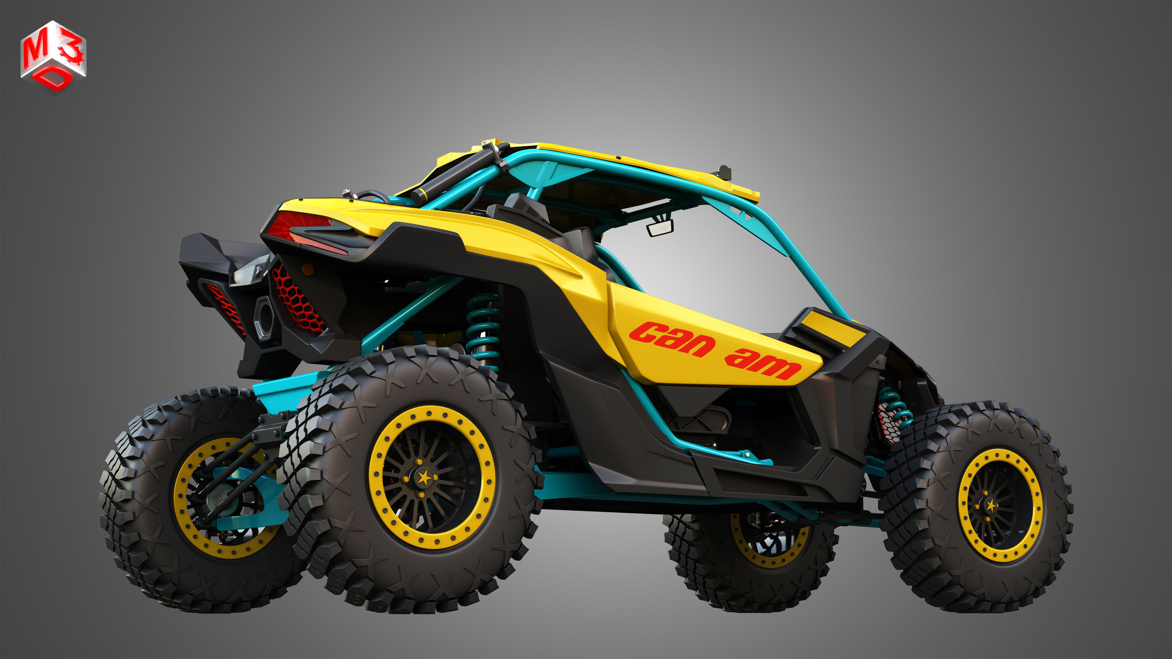 Can-Am Maverick X3 - 2 Doors 3D model_7