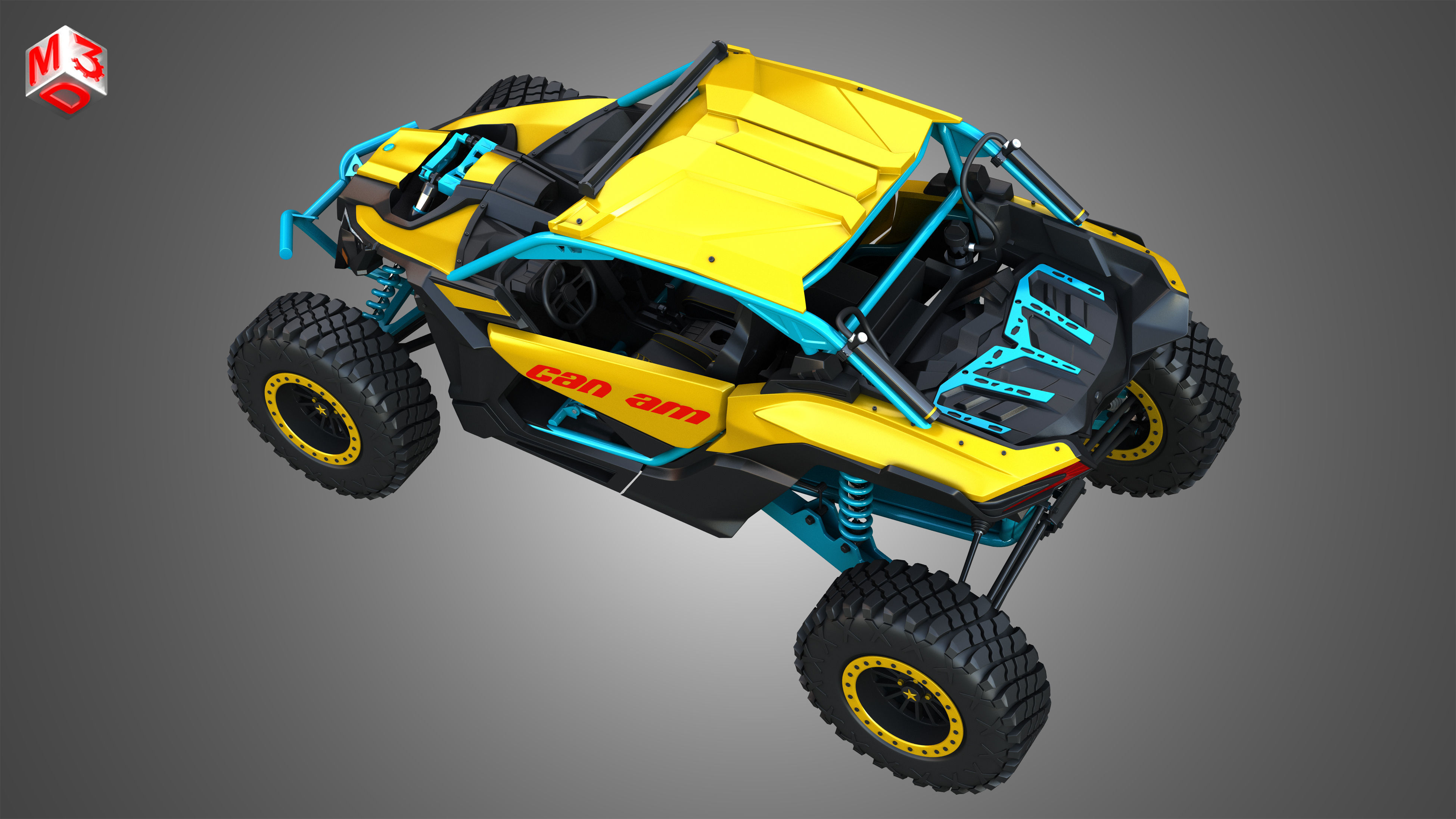 Can-Am Maverick X3 - 2 Doors 3D model_21