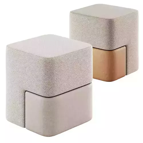 Rocha Pouf By Carpanese Home 3D model