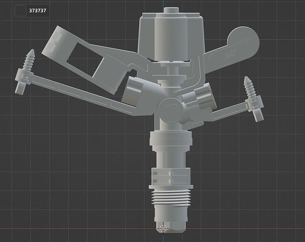 S-10 sprinkler STF 3D model