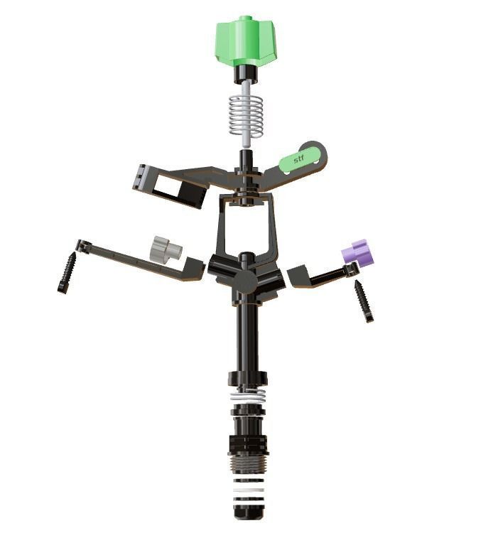 S-10 sprinkler STF 3D model_5