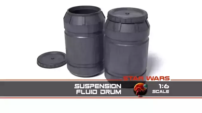 Suspension Fluid Drum 1-6 scale Hottoys  3D print model