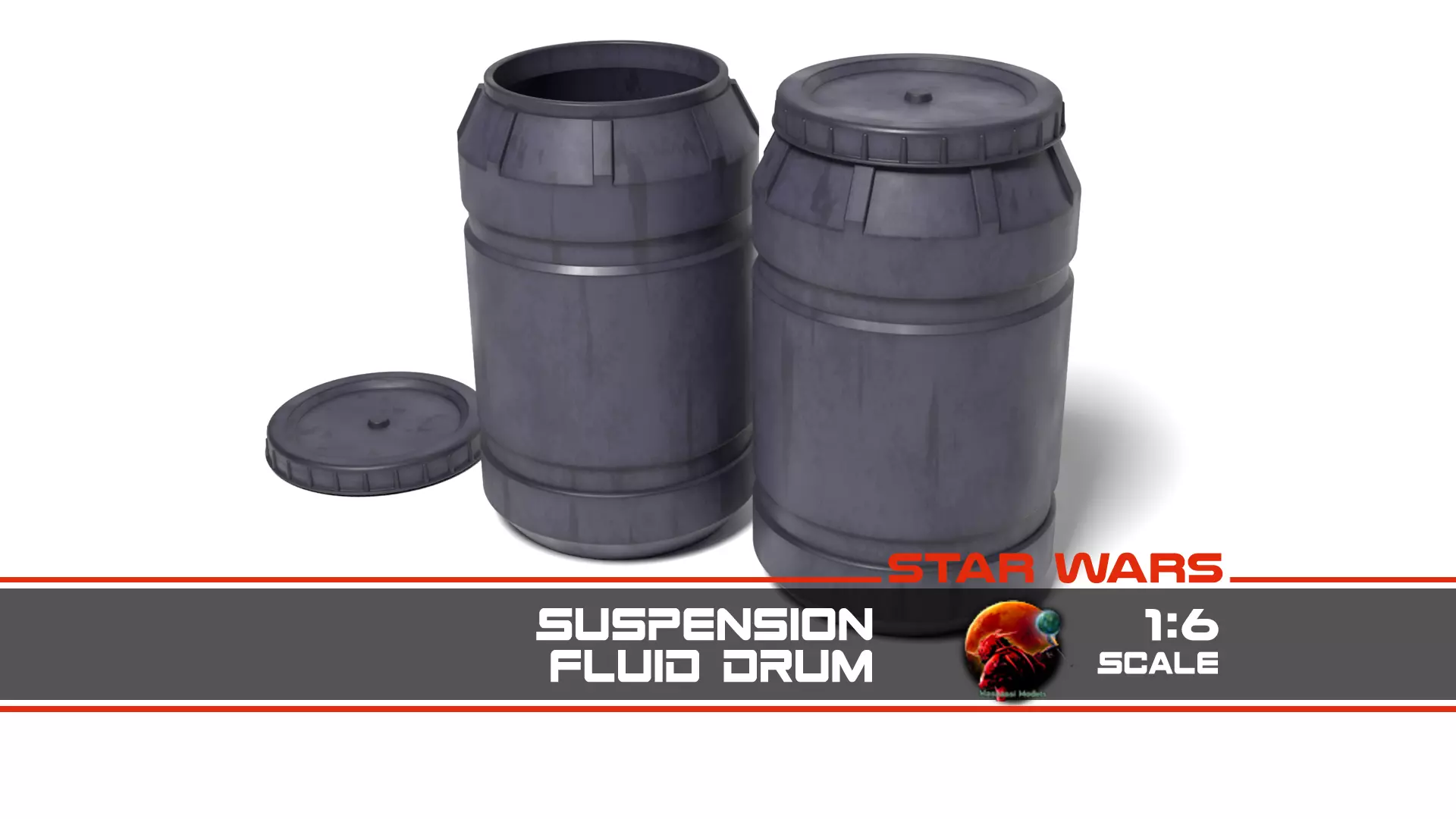 Suspension Fluid Drum 1-6 scale Hottoys  3D print model_0