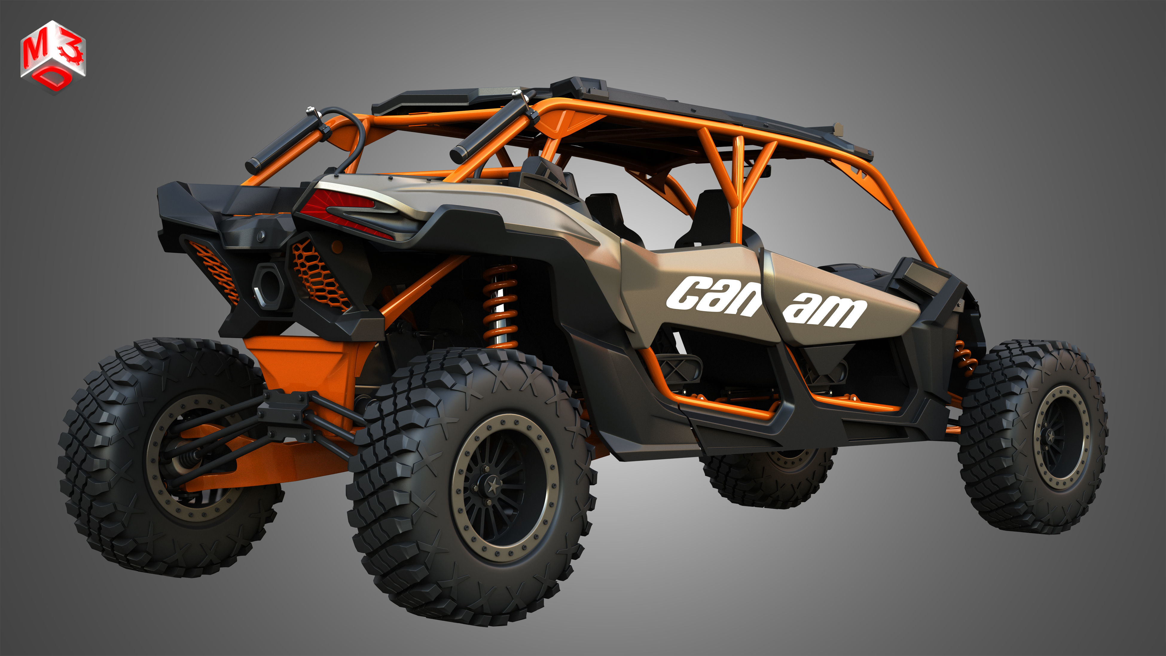 Can-Am Maverick X3 - 2 in 1 3D Model Collection_3
