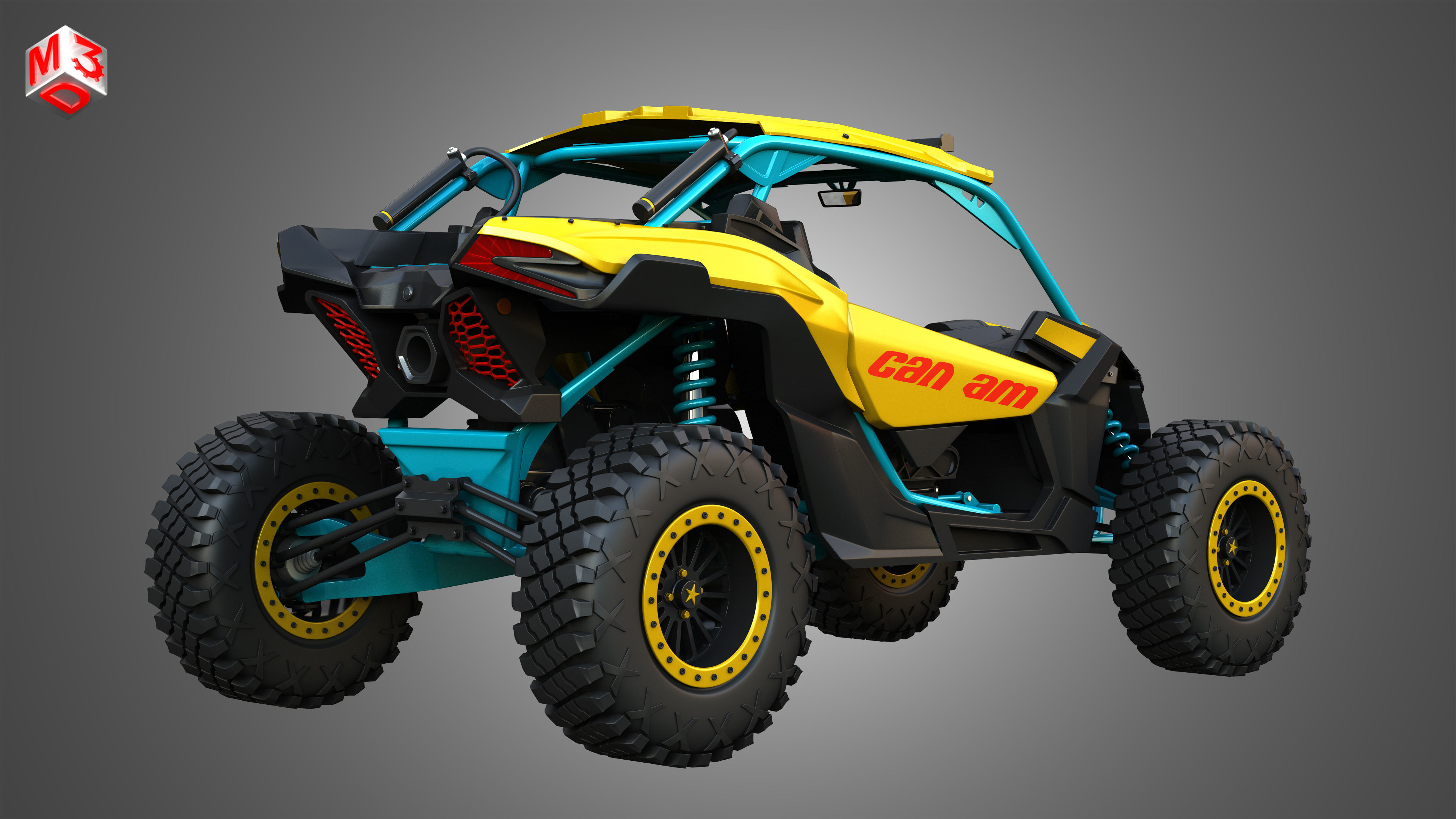 Can-Am Maverick X3 - 2 in 1 3D Model Collection_4