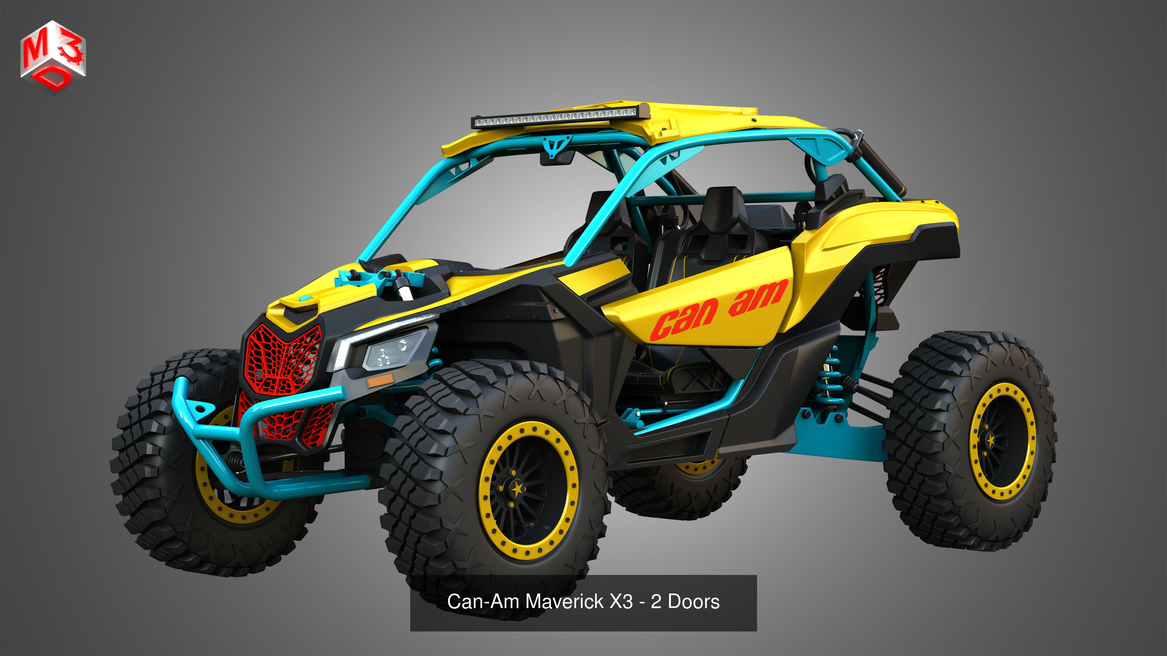 Can-Am Maverick X3 - 2 in 1 3D Model Collection_2