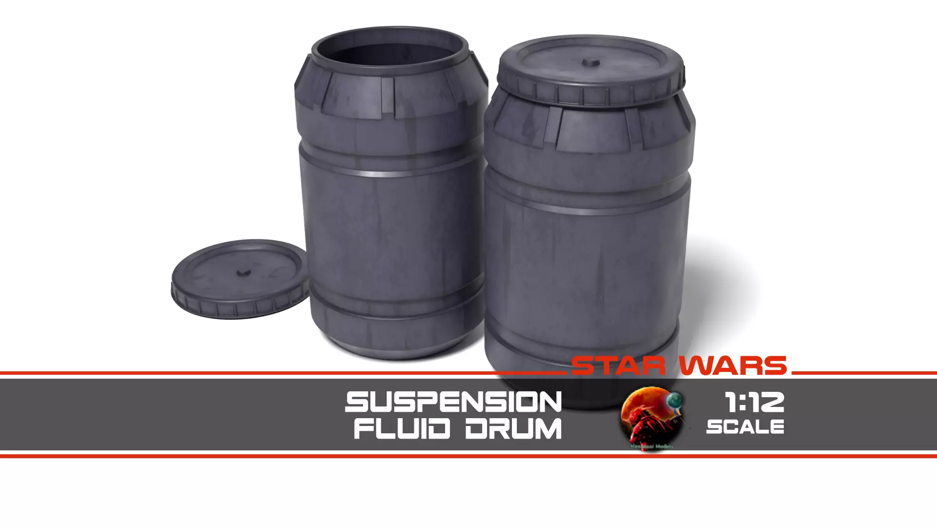 Suspension Fluid Drum 1-12 scale Blackseries  3D print model_0