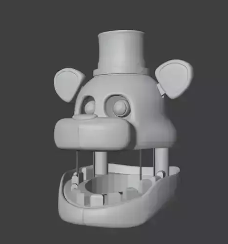 FNAF Fredbear wearable 3D Head cosplay 3D print model