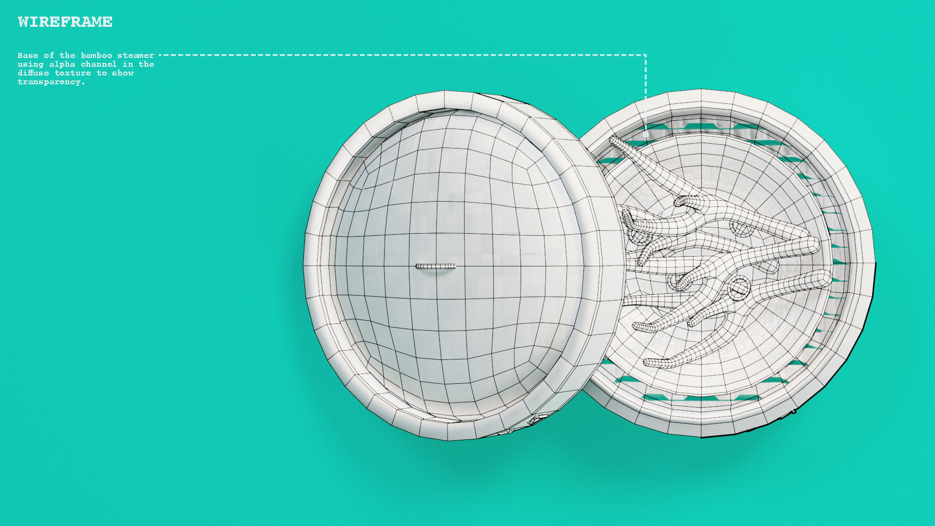 Chicken Feet Dim Sum Low Poly 3D model_9