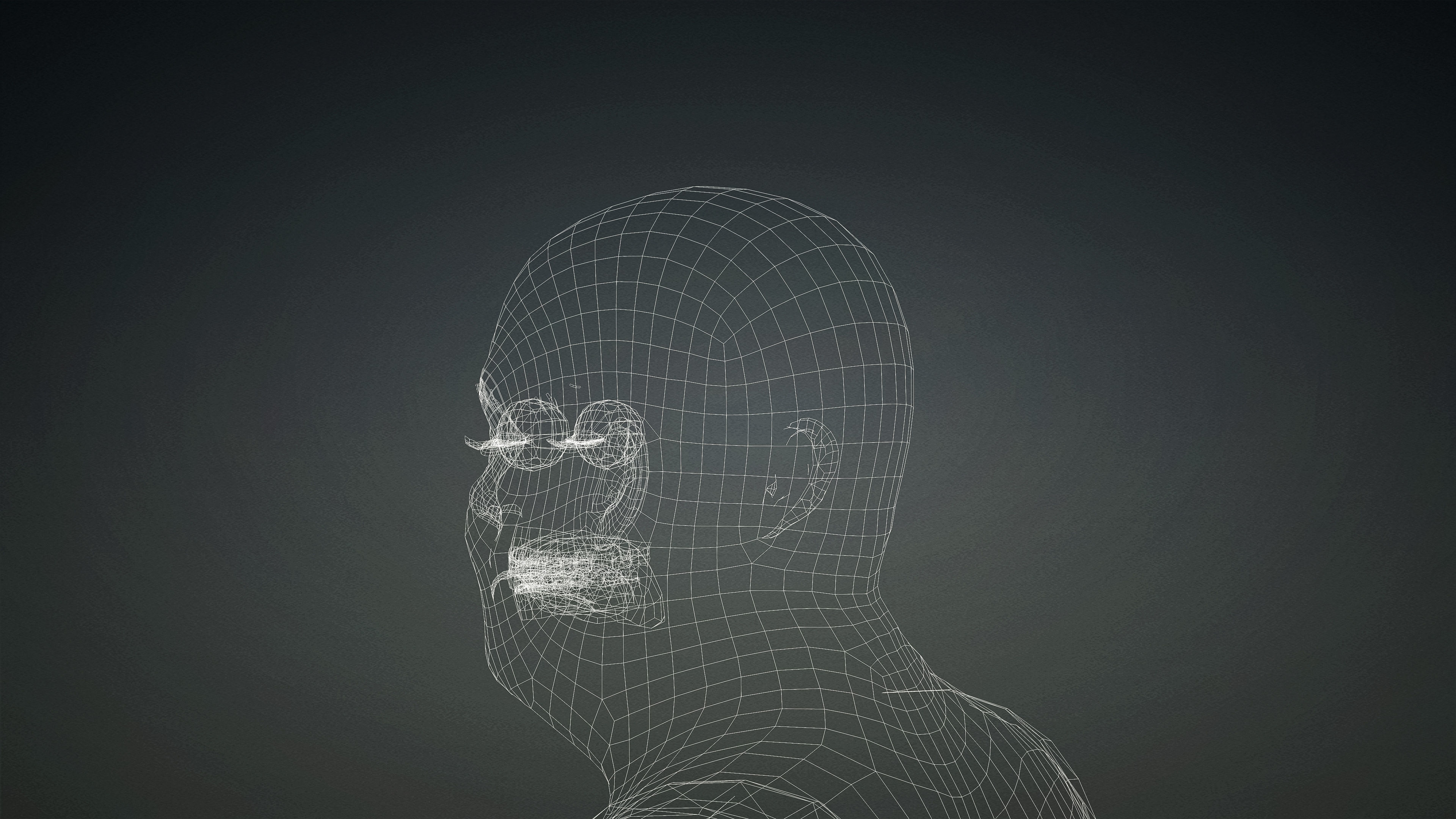 High Quality Realistic 6 Base Meshes Skinny -Fully Rigged- 3D Model Collection_146