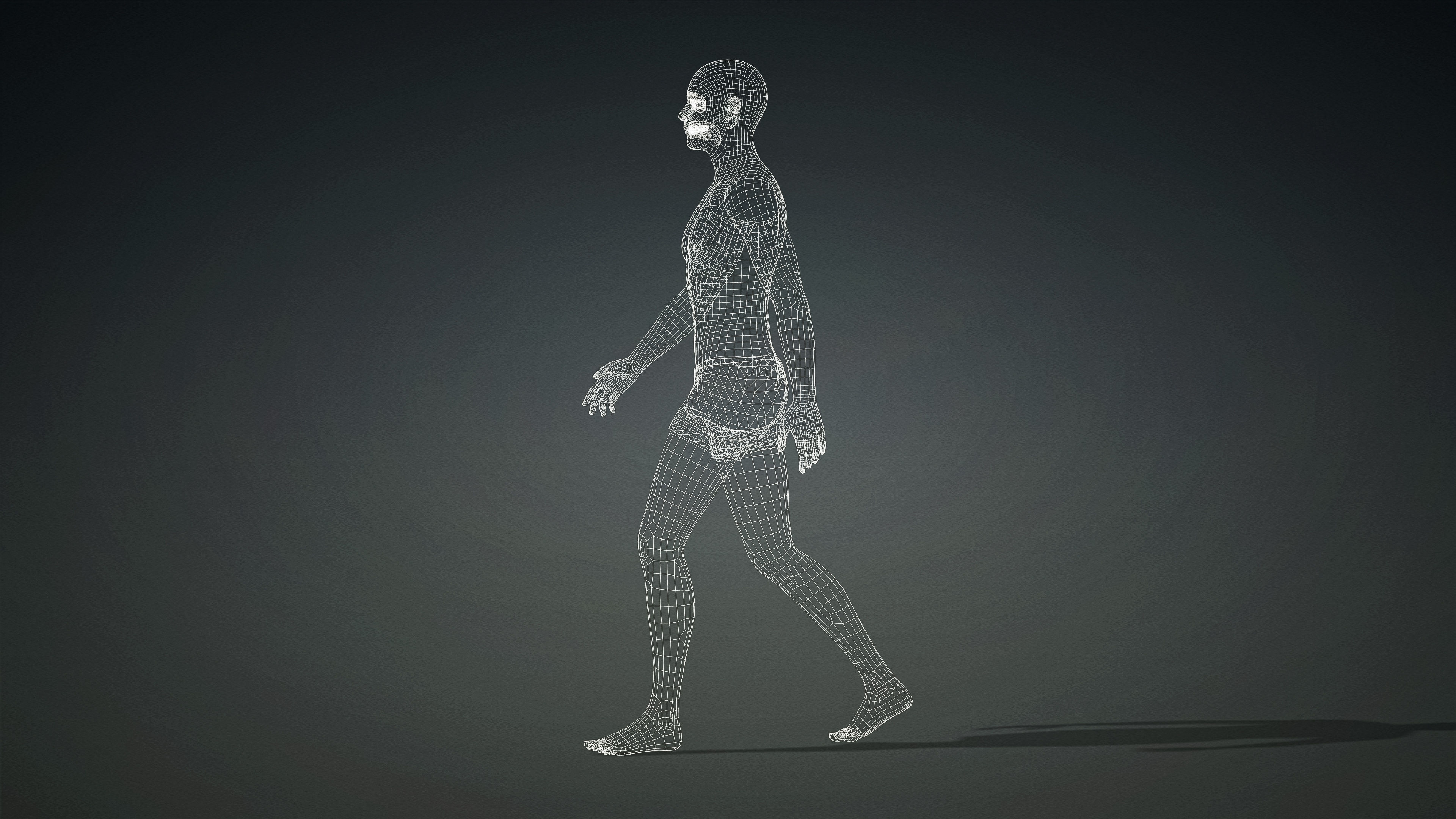 High Quality Realistic 6 Base Meshes Skinny -Fully Rigged- 3D Model Collection_111